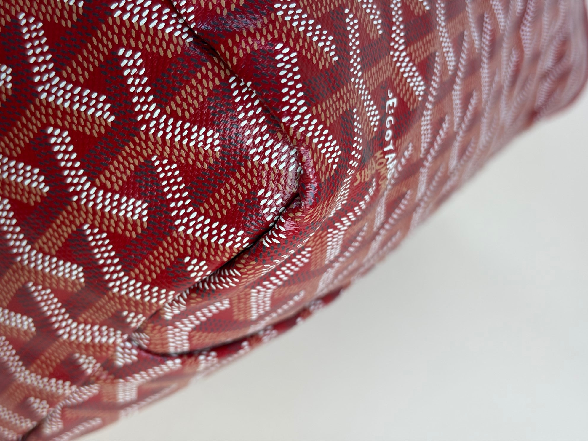 Goyard Red Goyardine Saint Louis PM Tote Bag