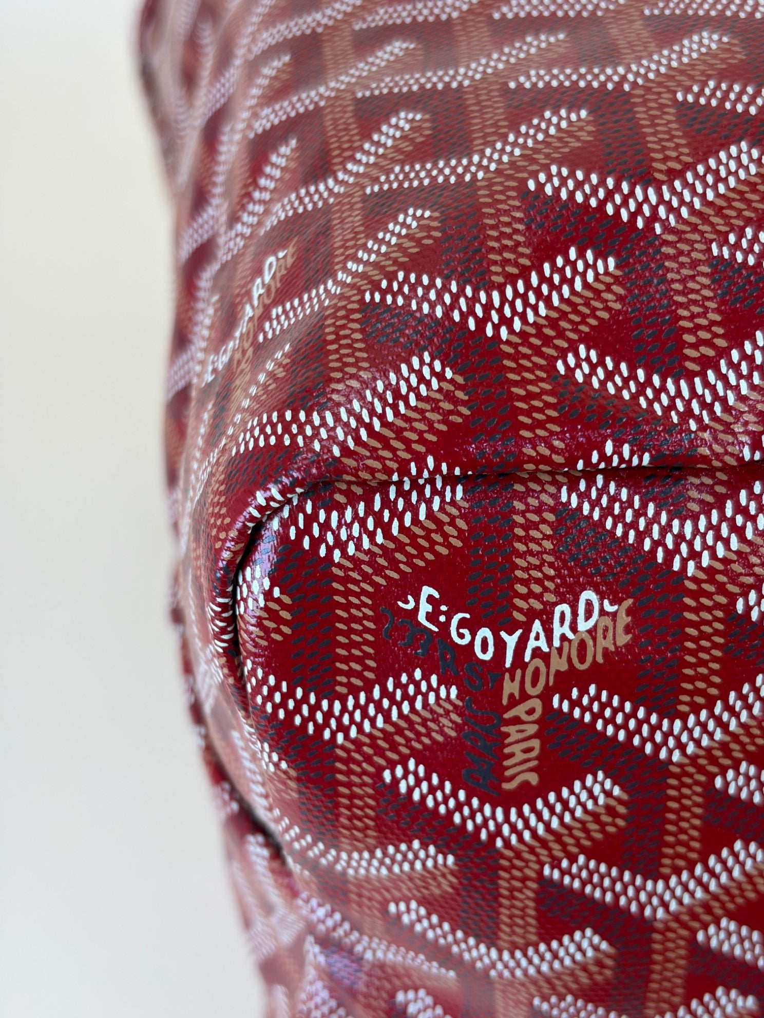 Goyard Red Goyardine Saint Louis PM Tote Bag