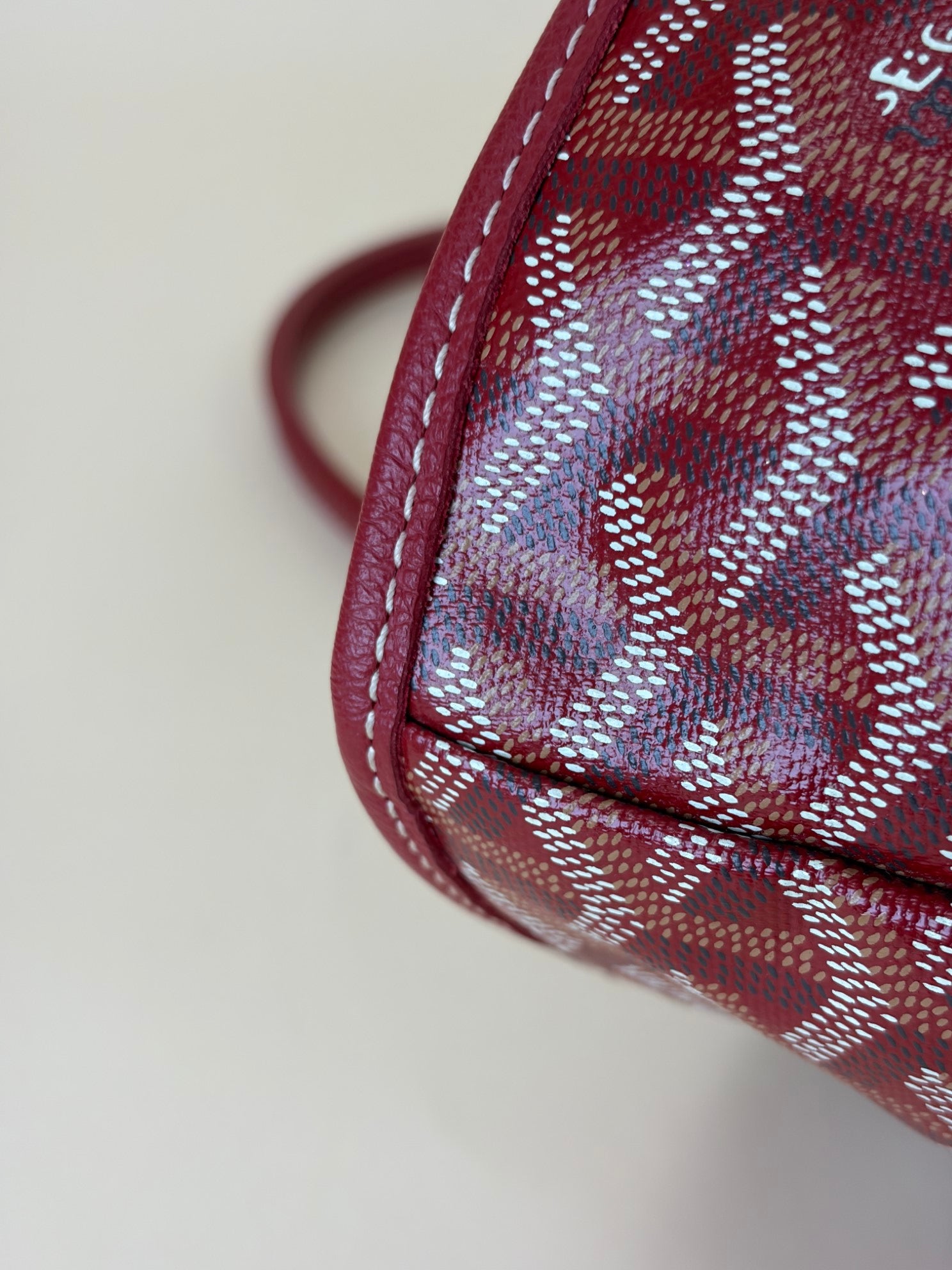 Goyard Red Goyardine Saint Louis PM Tote Bag