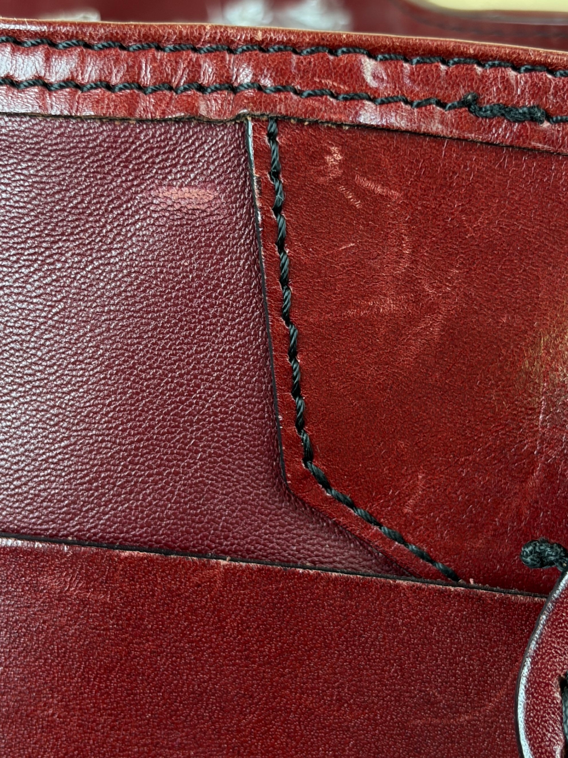Burberry burgundy soft leather lambskin inhere medium tote bag
