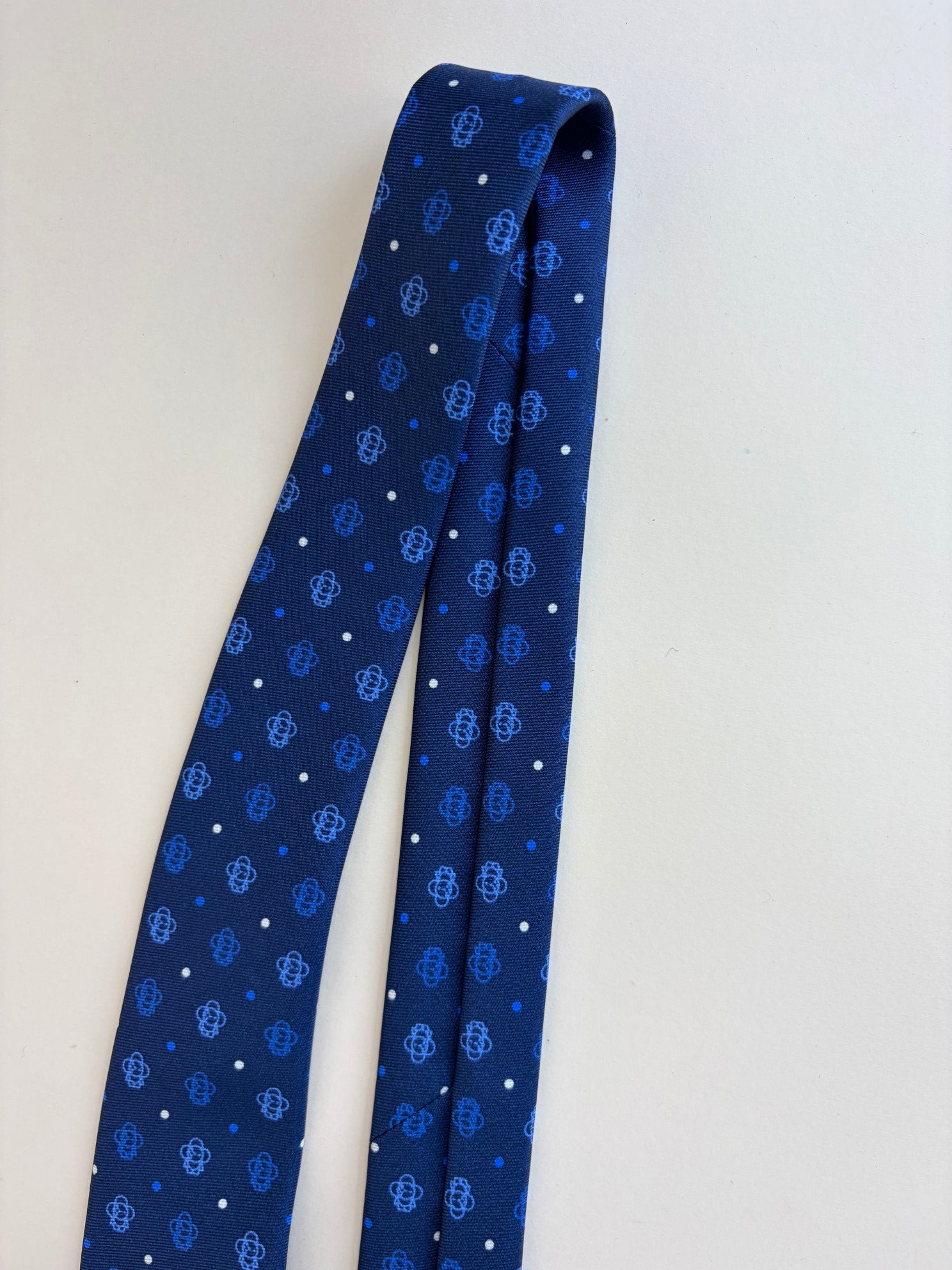 Louis Vuitton Navy Vivienne Outline Tie