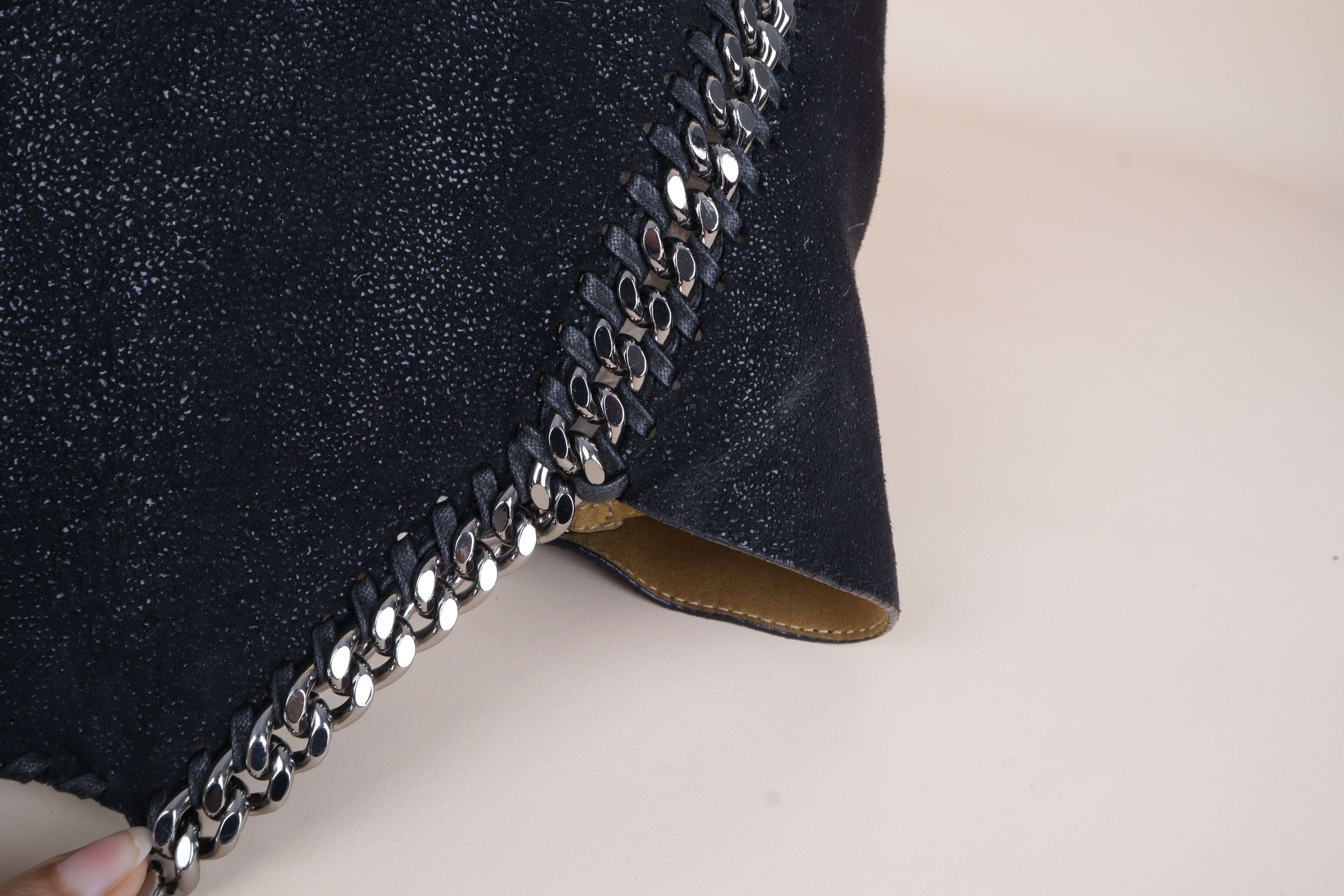 Stella Mccartney Bicolor Velvet Reversible Falabella Bag
