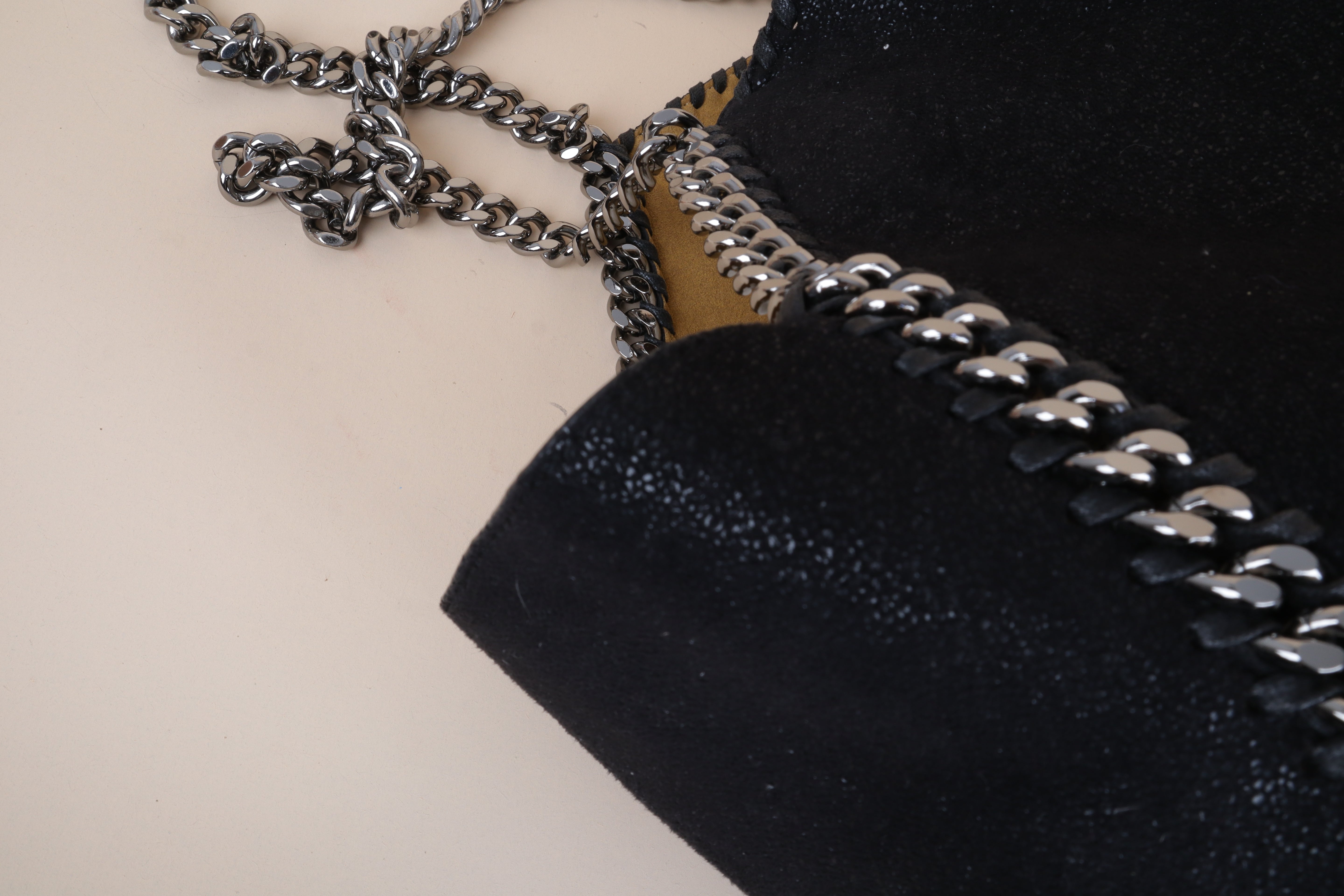 Stella Mccartney Bicolor Velvet Reversible Falabella Bag-shoulder bag-Stella Mccartney-The Closet Egypt