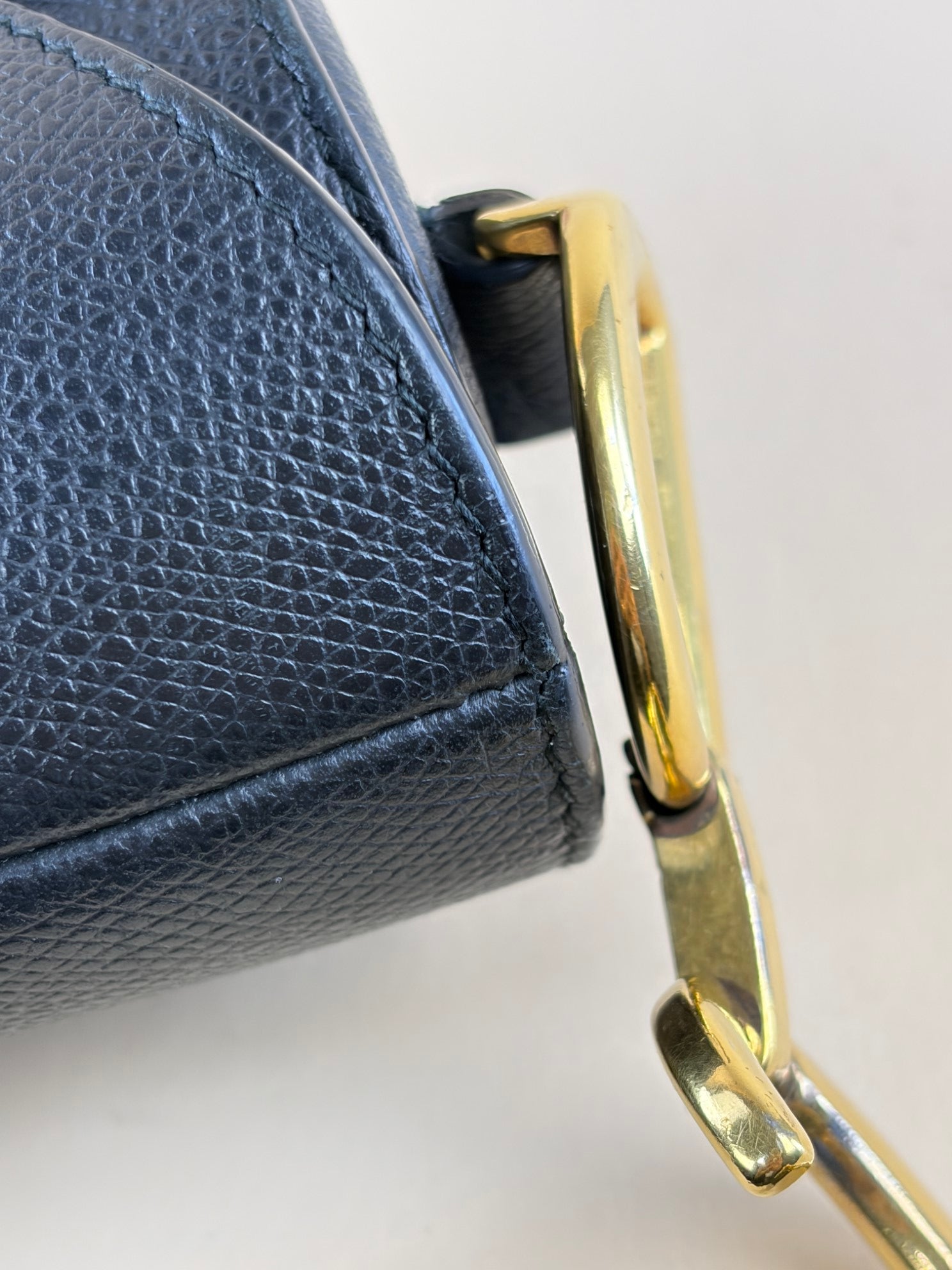 Christian Dior Black Saddle Medium Bag
