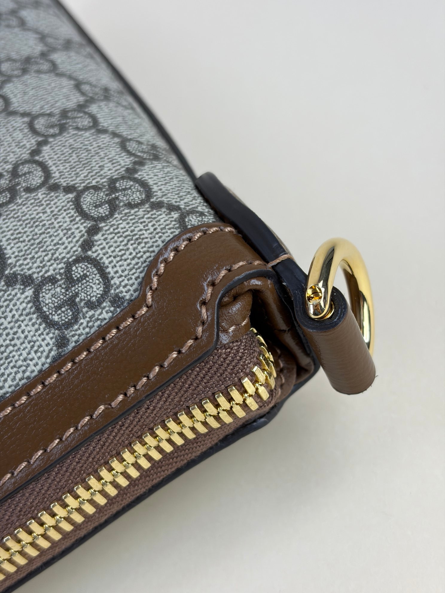 GUCCI supreme messenger bag with interlocking G