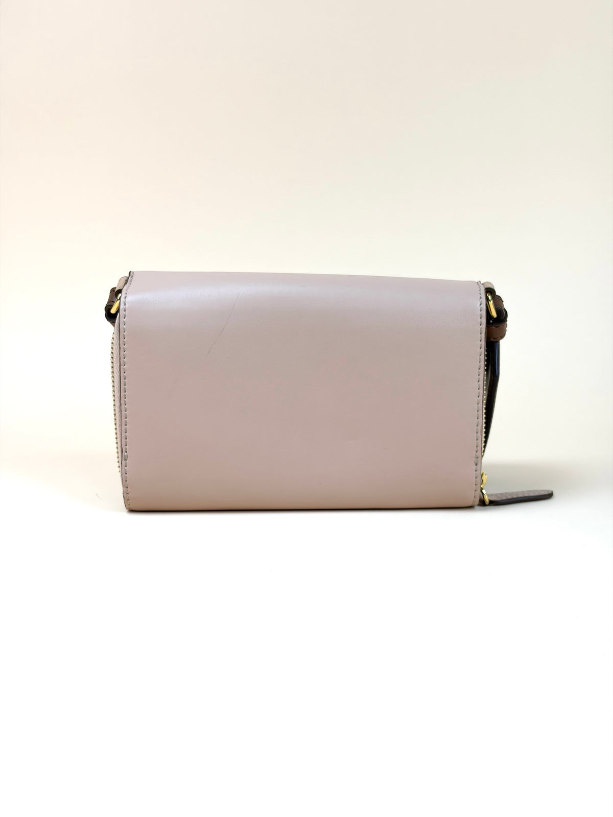 stella McCartney pink leather mini logo cross body