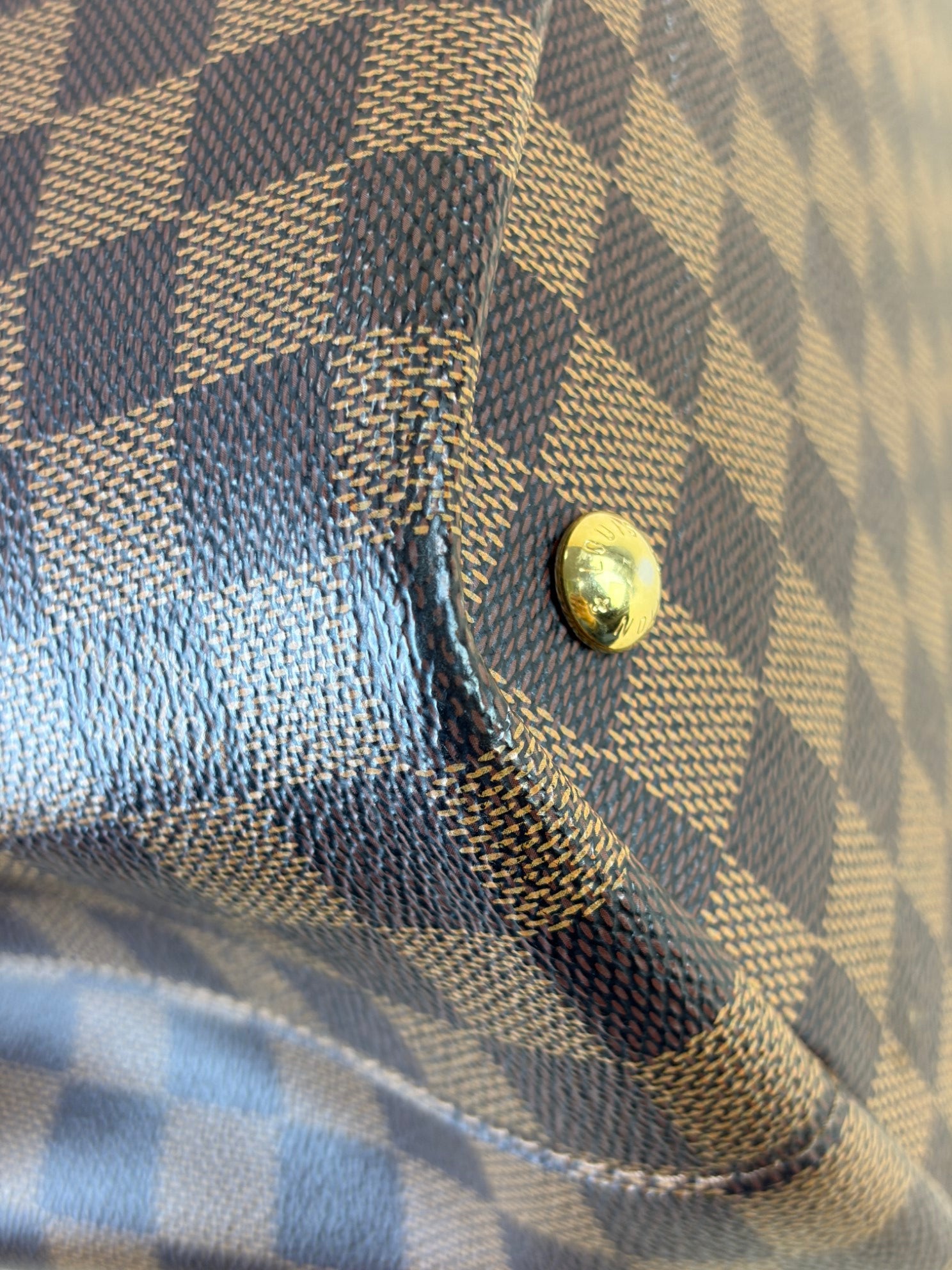 LOUIS VUITTON Kensington damier Ebene tote bag