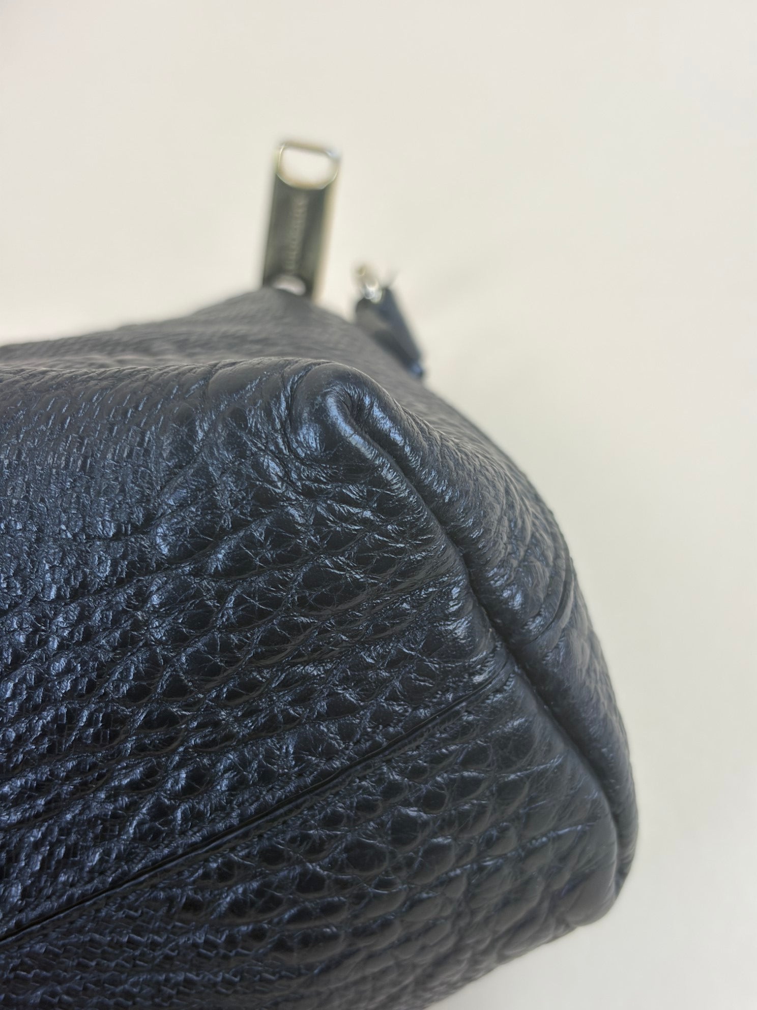 Burberry Black Chichester grained leather cross body