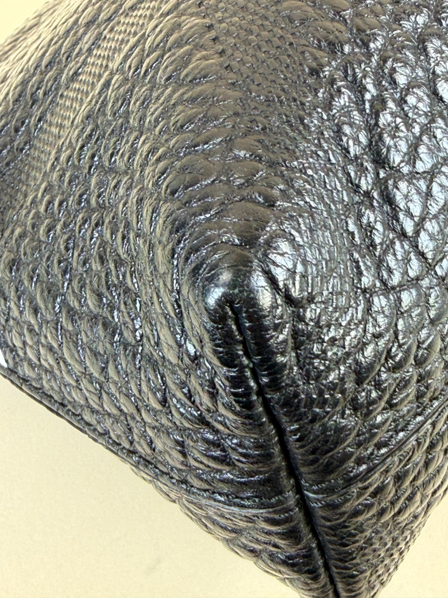 Burberry Black Chichester grained leather cross body