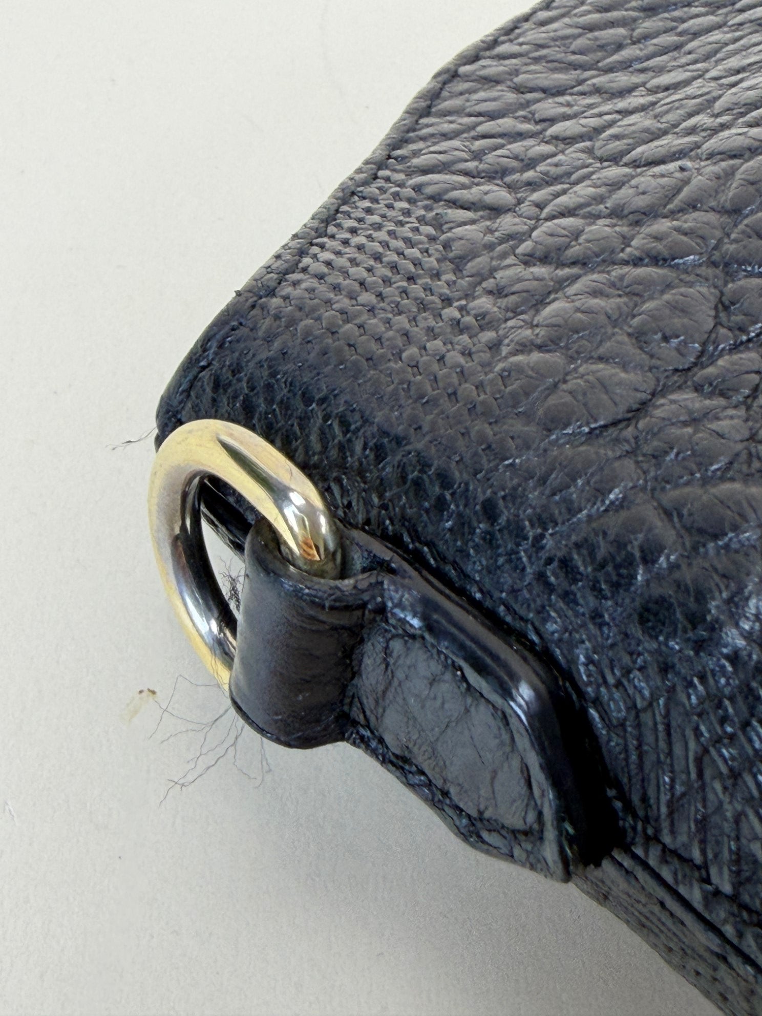 Burberry Black Chichester grained leather cross body