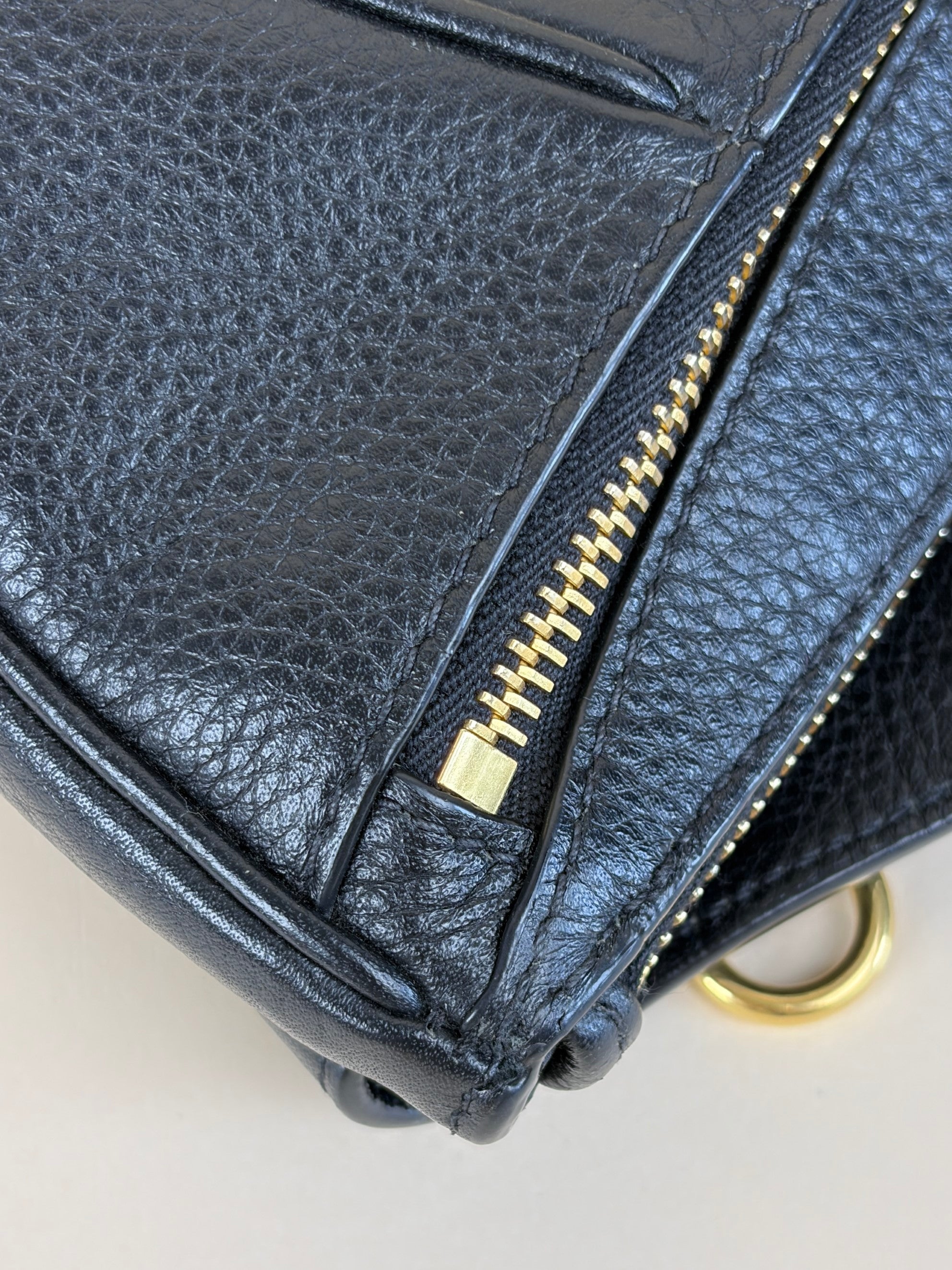 Prada black vitello danio leather belt bag