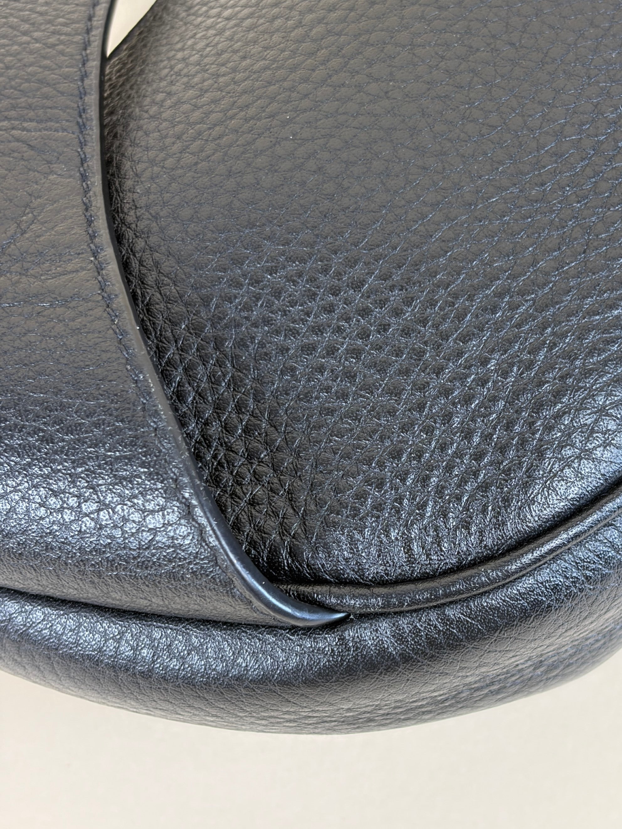 Prada black vitello danio leather belt bag