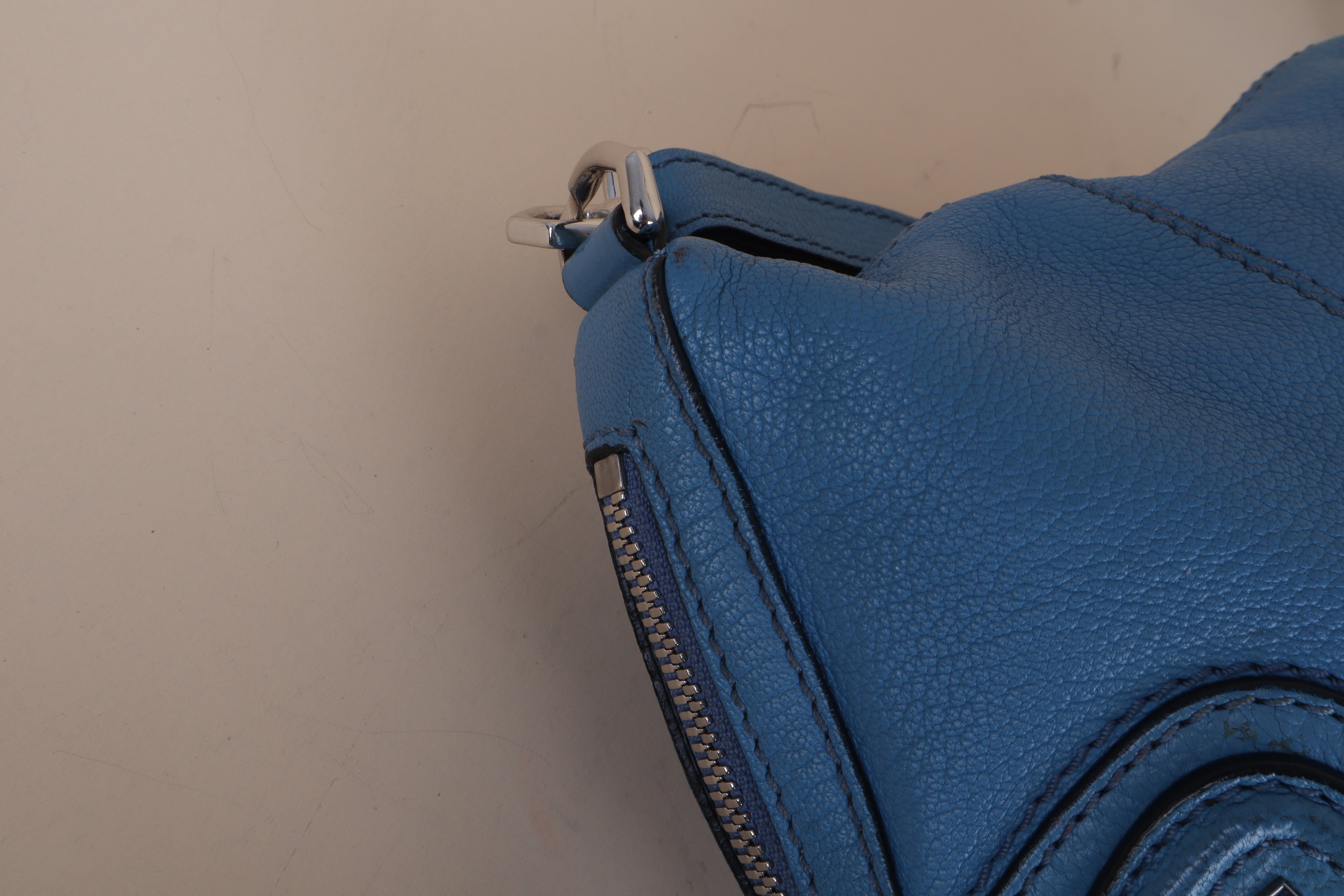 Givenchy Blue Leather Small Nightingale Bag