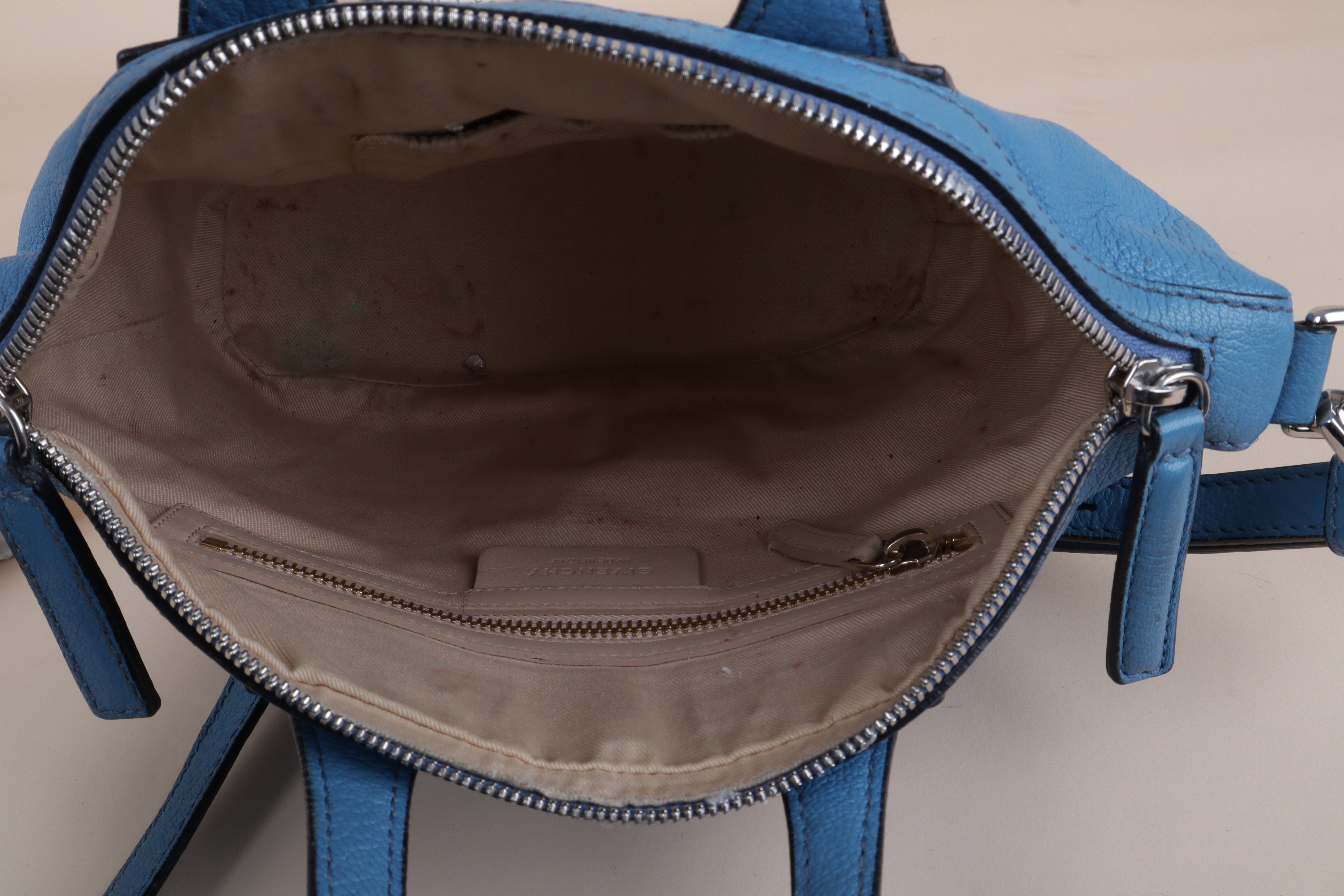 Givenchy Blue Leather Small Nightingale Bag