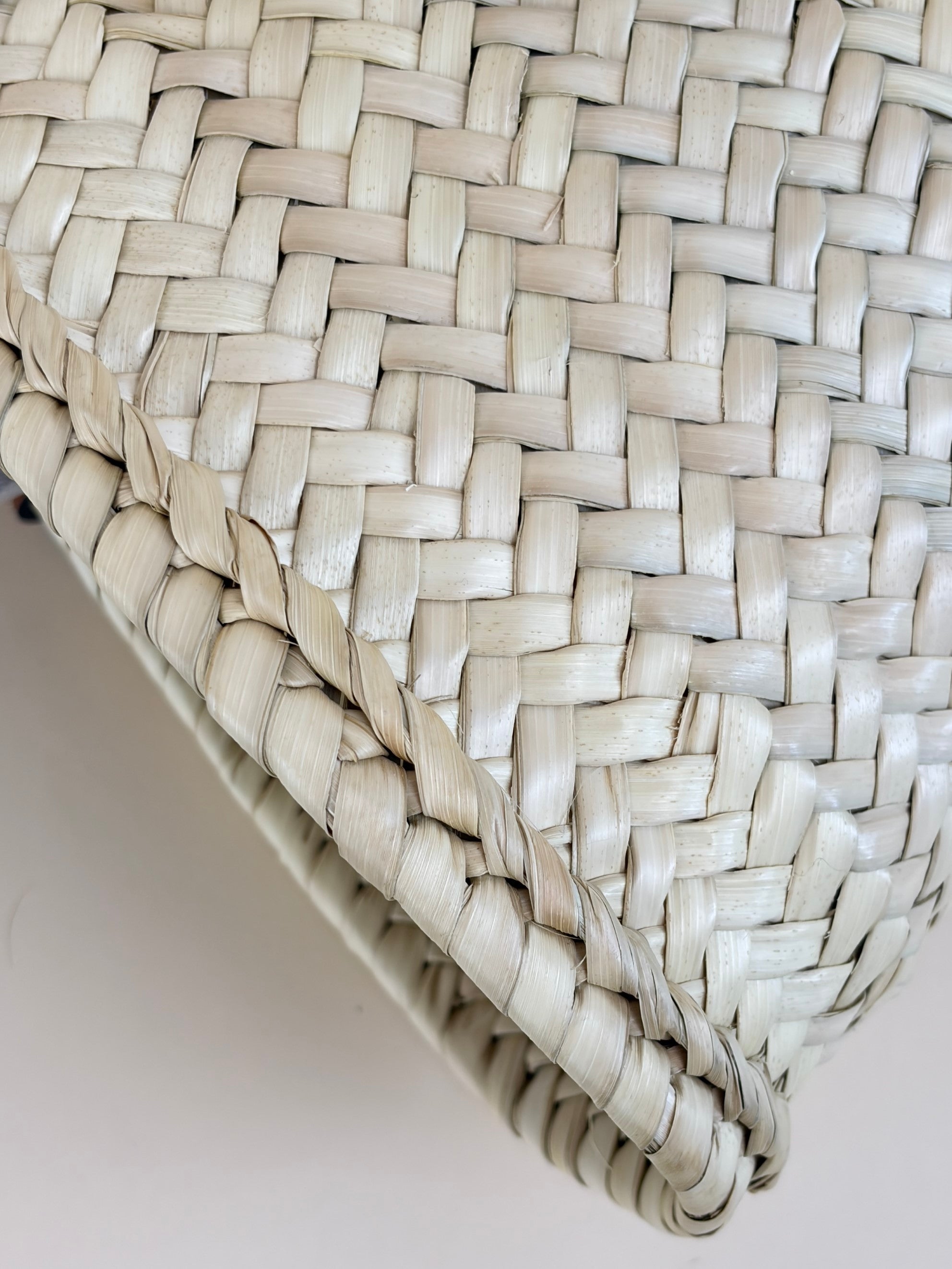 Celine Tan Triomphe Raffia Medium Panier Shoulder Bag
