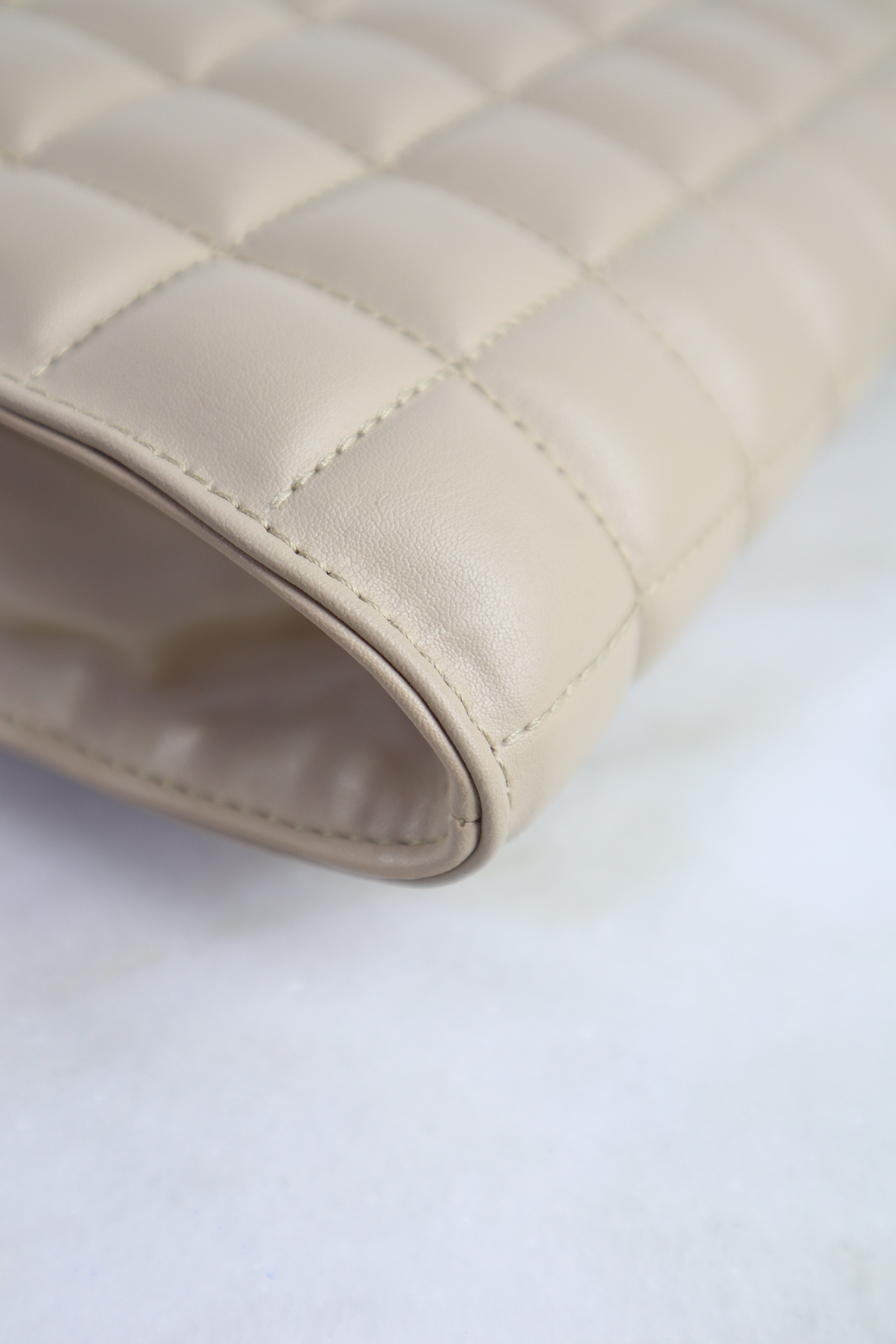 Stella Mccartney Beige Quilted Clutch Shoulder Bag-Clutch Bag-Stella Mccartney-The Closet Egypt