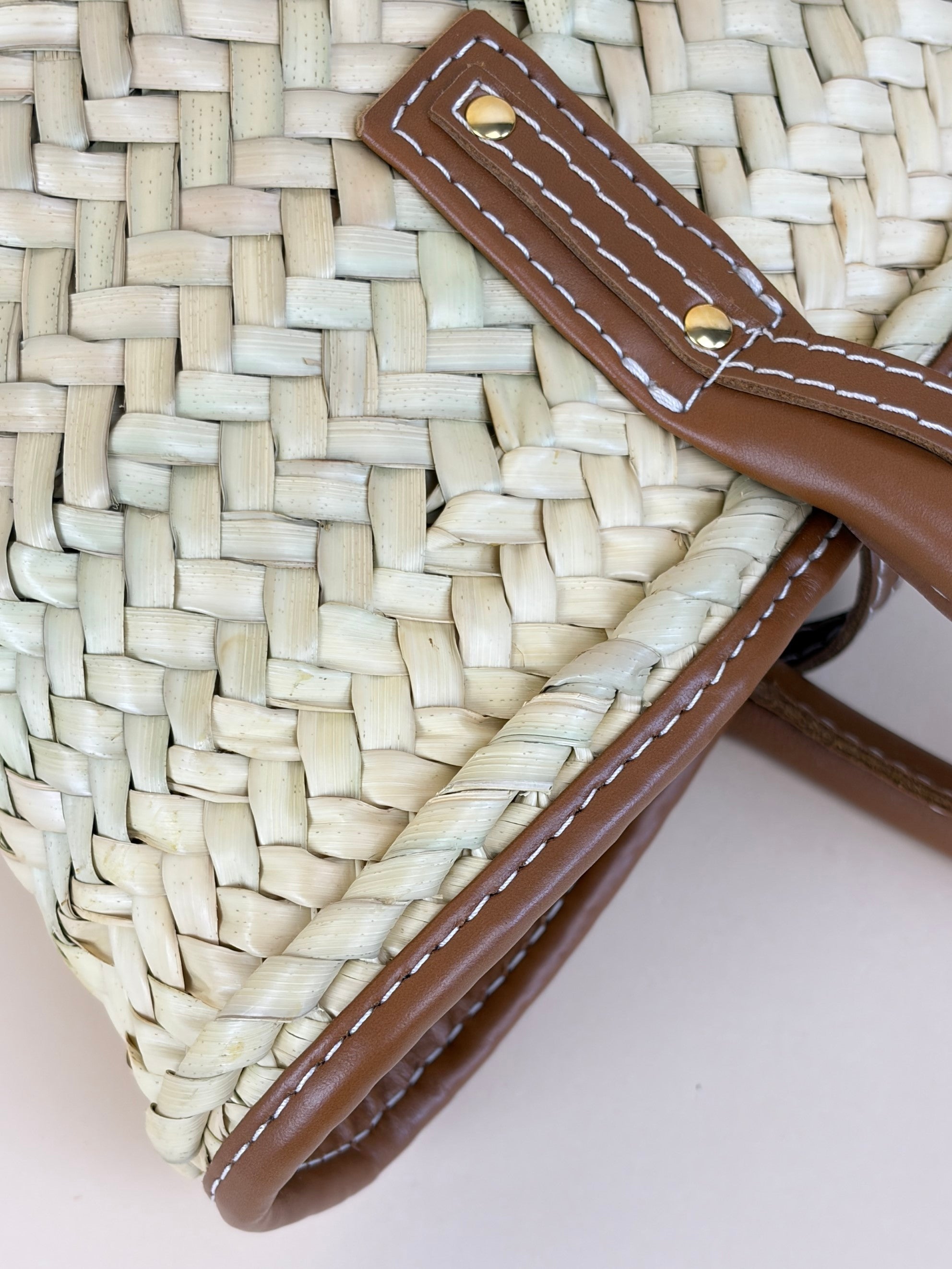 Jacquemus Light Brown The Small Soli Raphia Beach Basket Bag