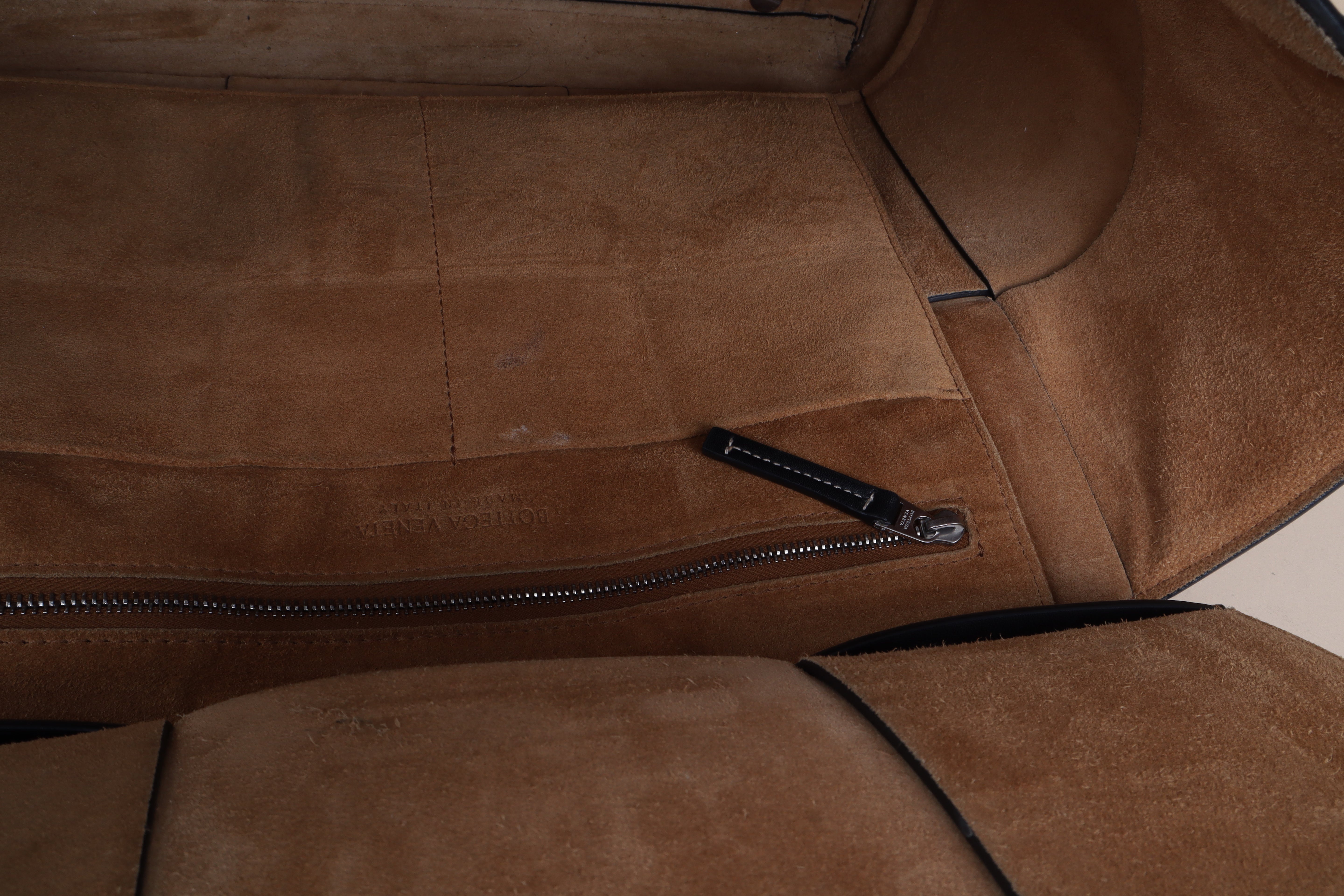 BOTTTEGA VENETA Camel Arco Medium Top Handle Bag
