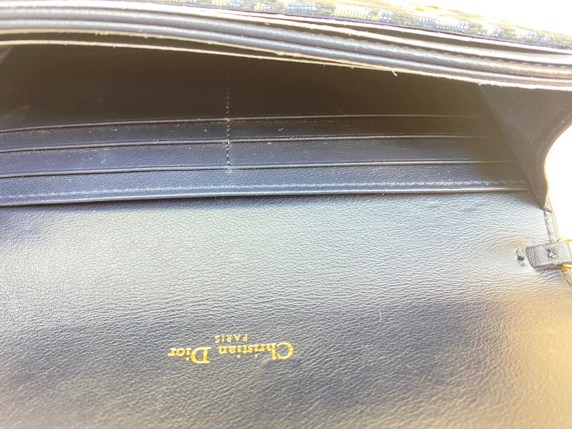 Christian Dior blue Oblique Saddle Chain Pouch-shoulder bag-Christian Dior-The Closet Egypt