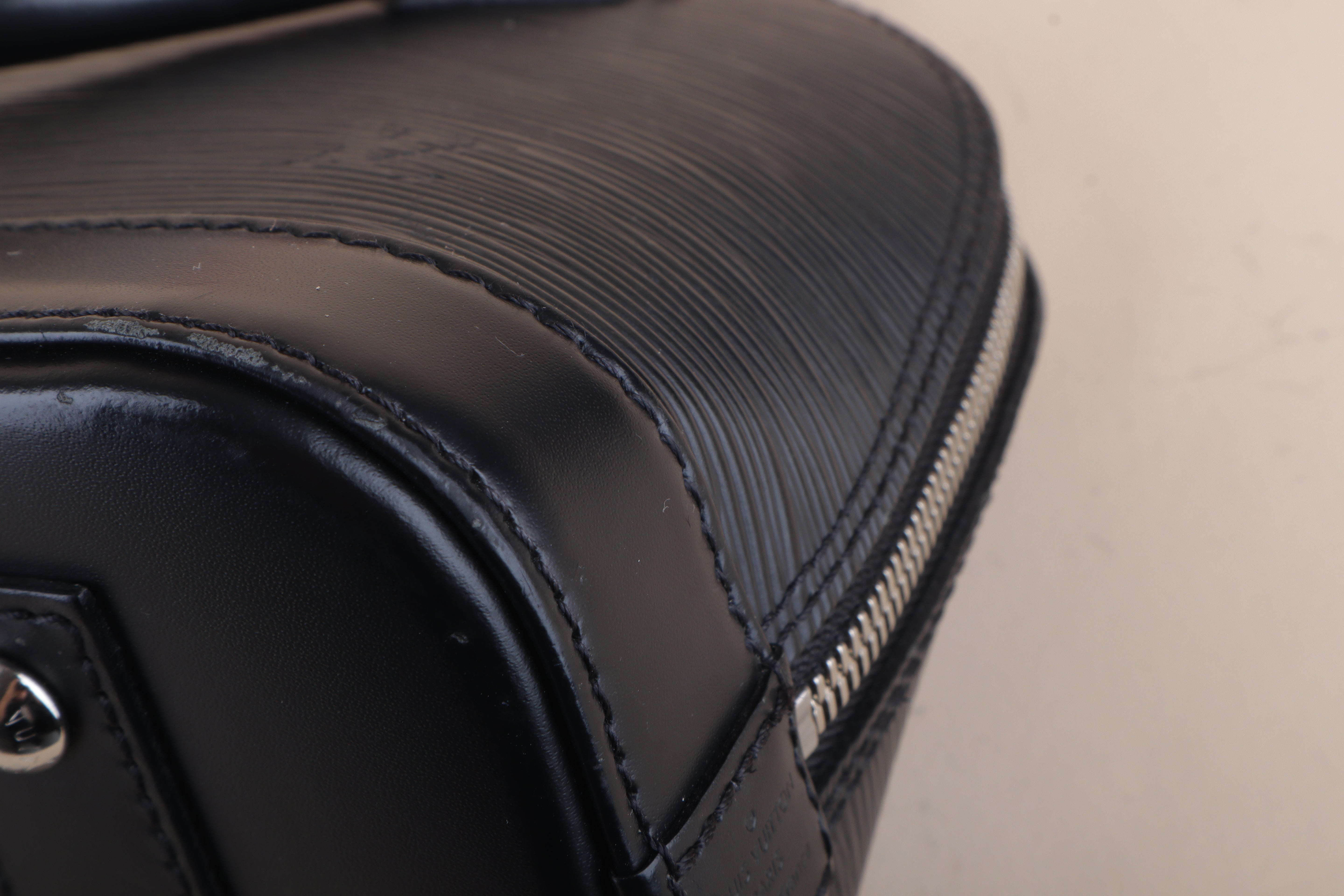 Louis Vuitton Coquelicot black Alma BB Bag