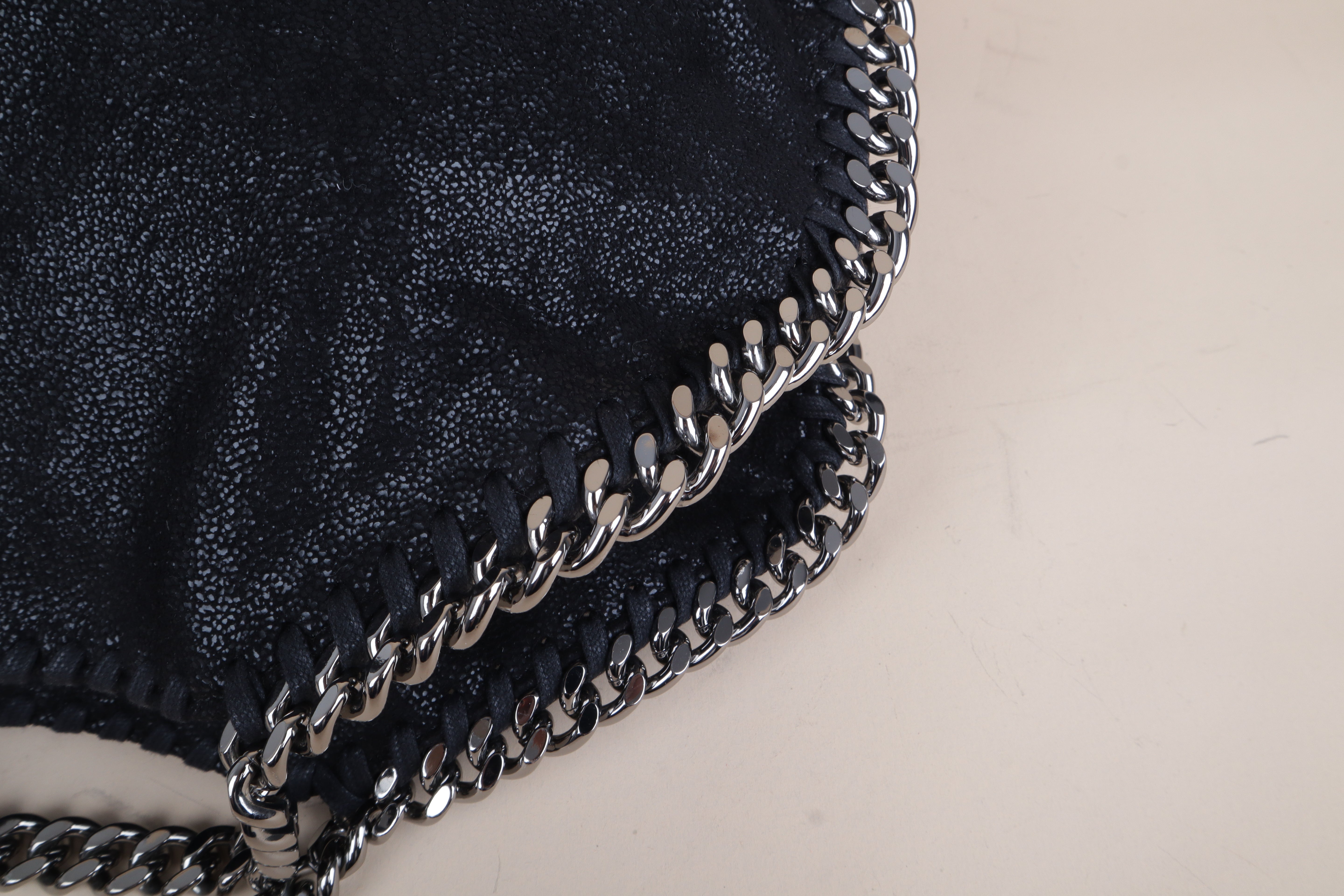 STELLA McCartney black Falabella Fold Over Bag
