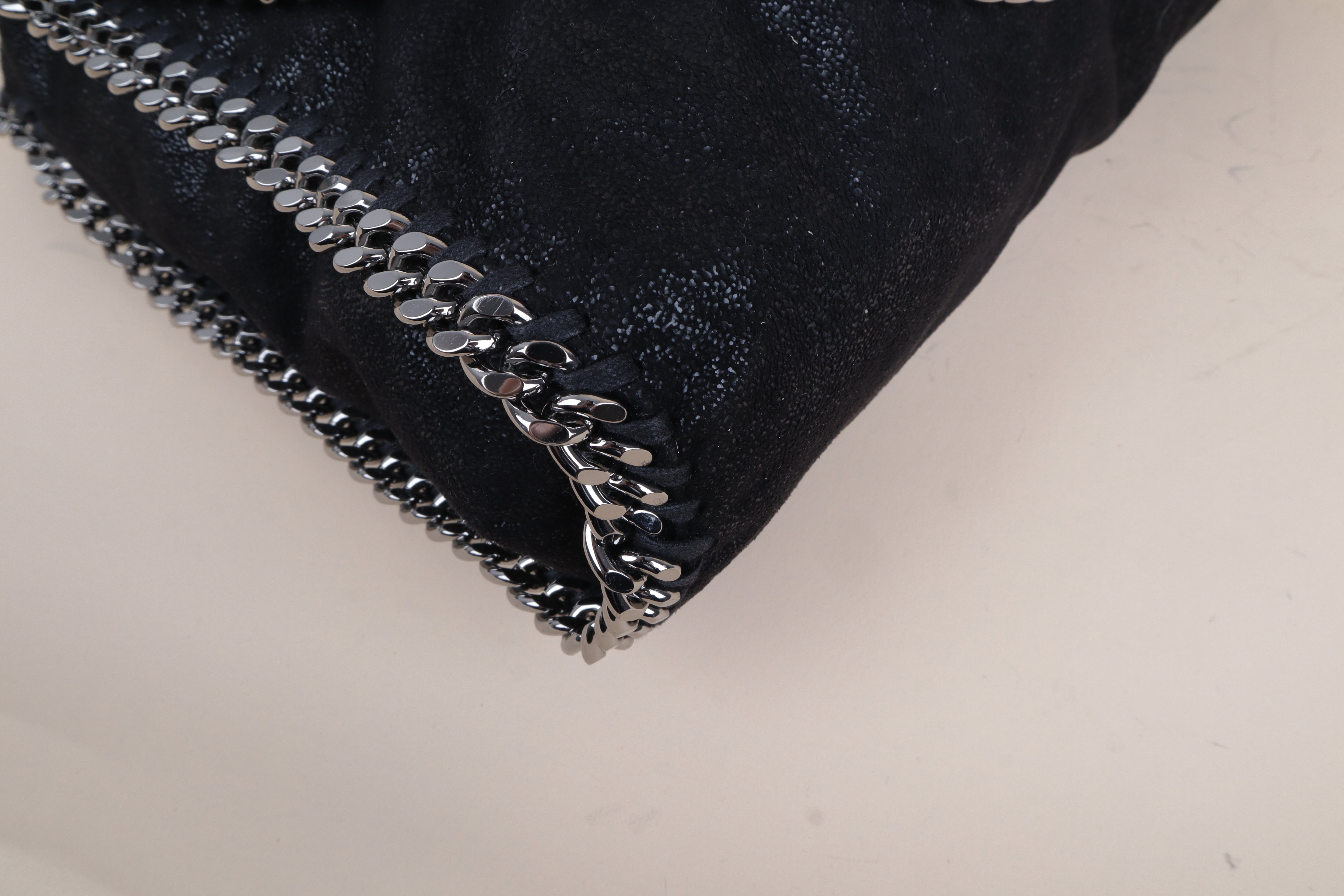 STELLA McCartney black Falabella Fold Over Bag