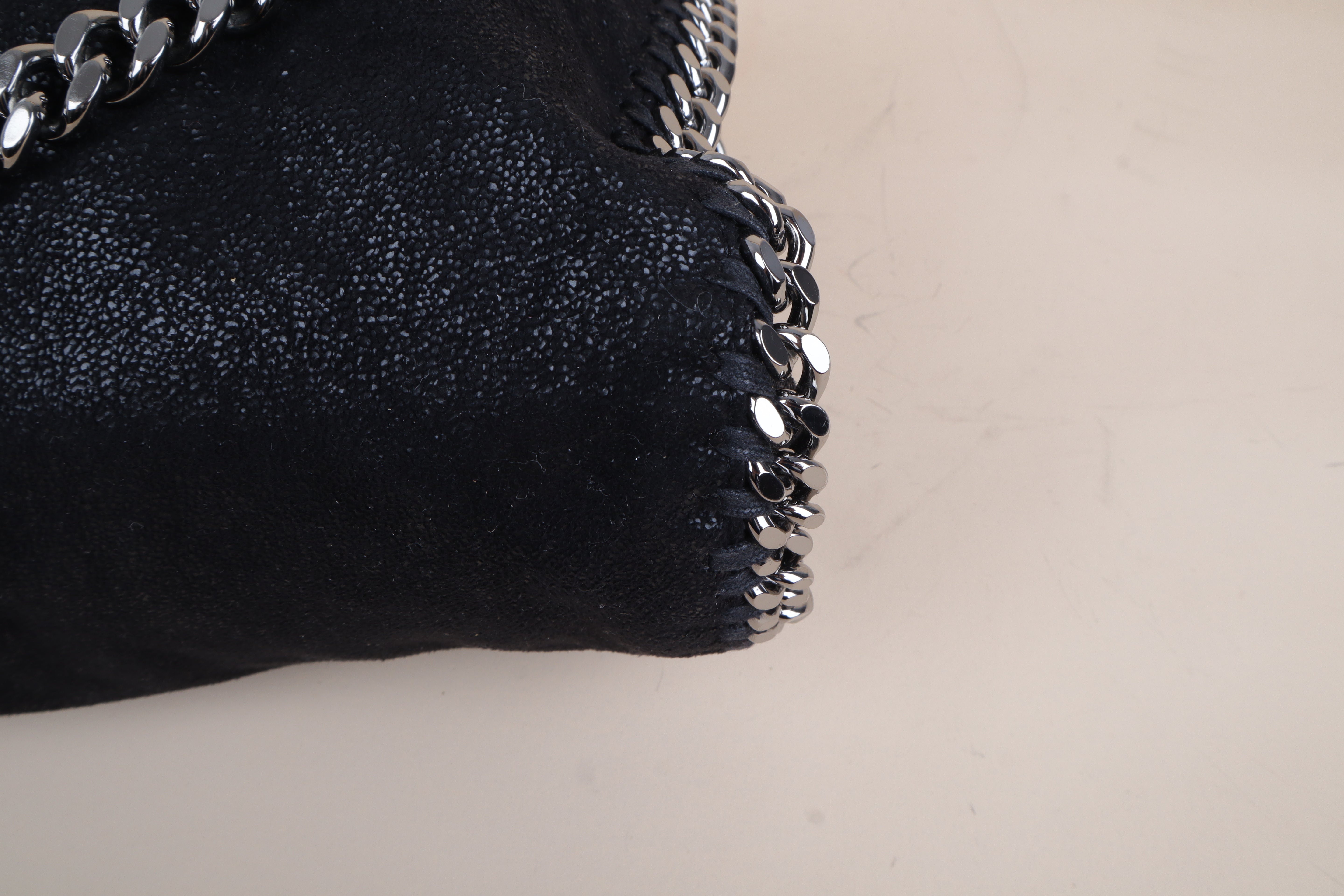 STELLA McCartney black Falabella Fold Over Bag