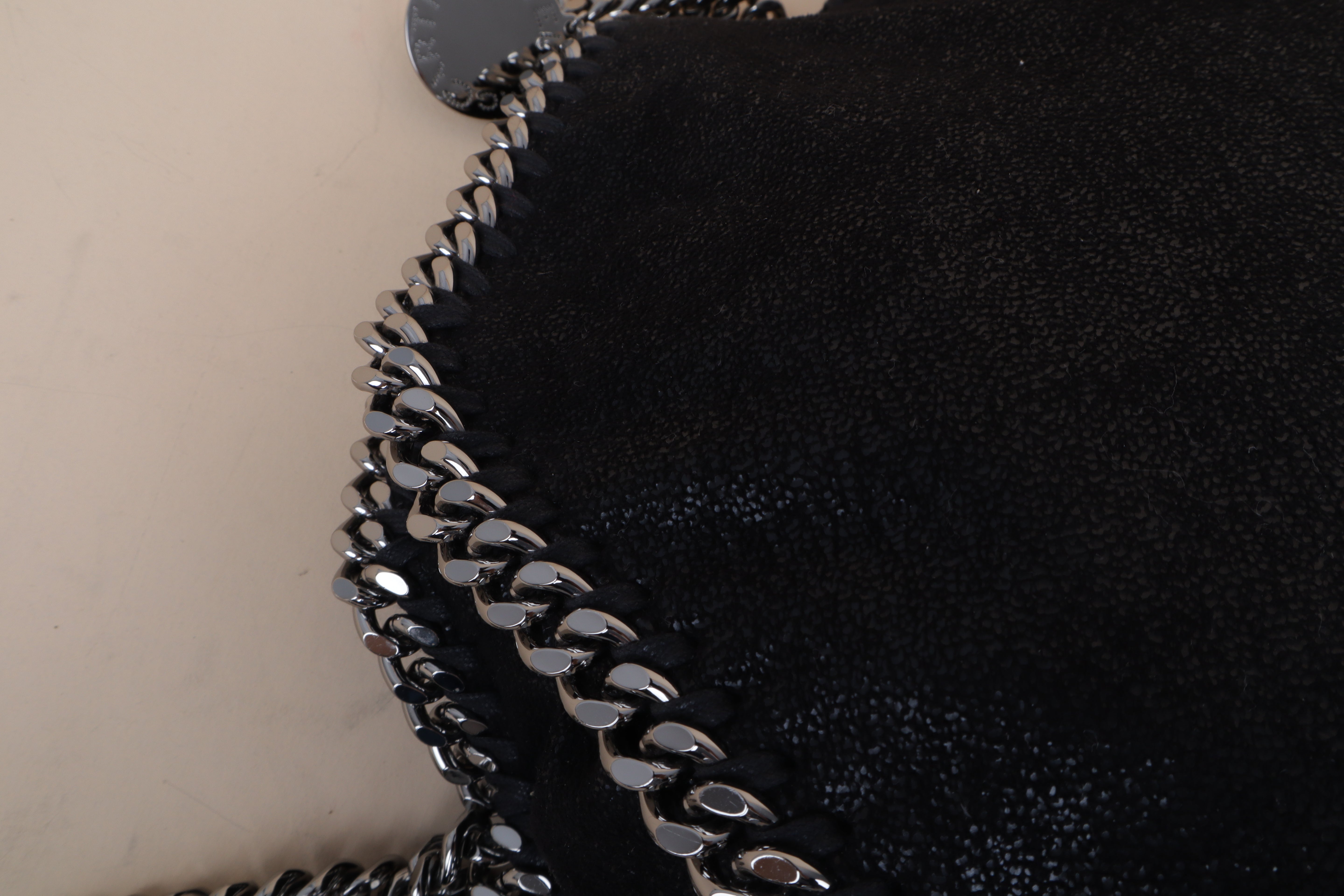 STELLA McCartney black Falabella Fold Over Bag