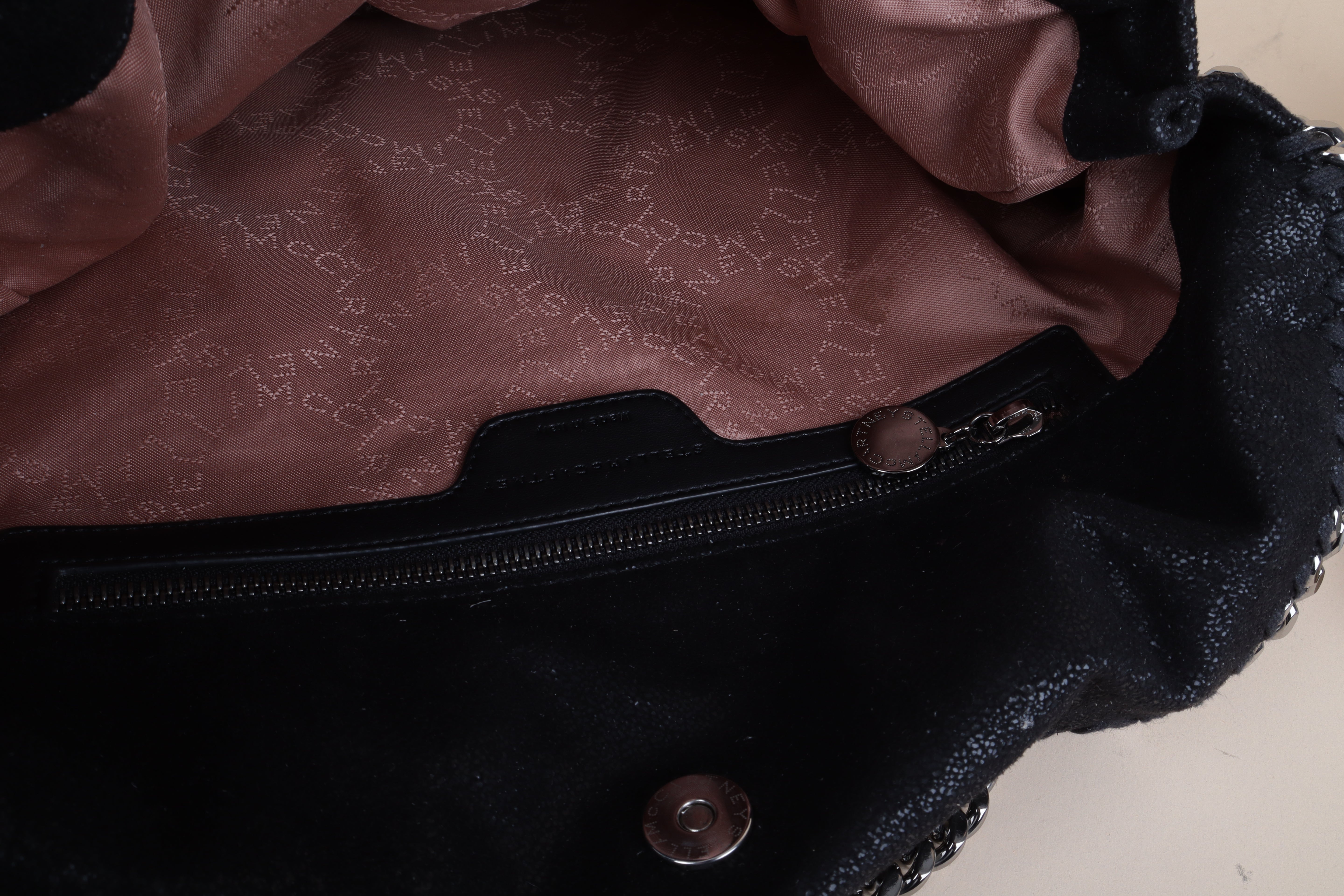 STELLA McCartney black Falabella Fold Over Bag