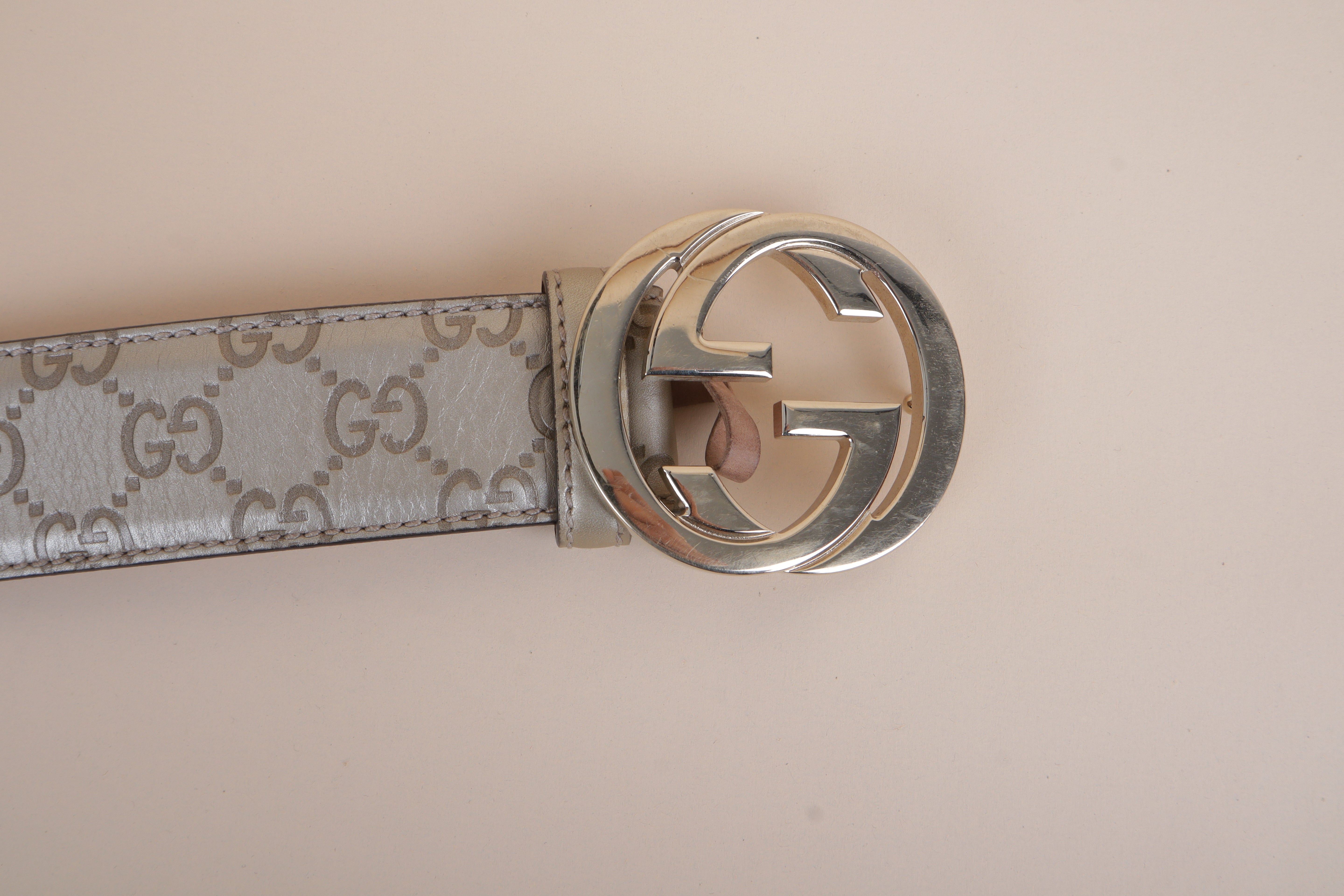 Gucci Beige GG Print Camping Belt