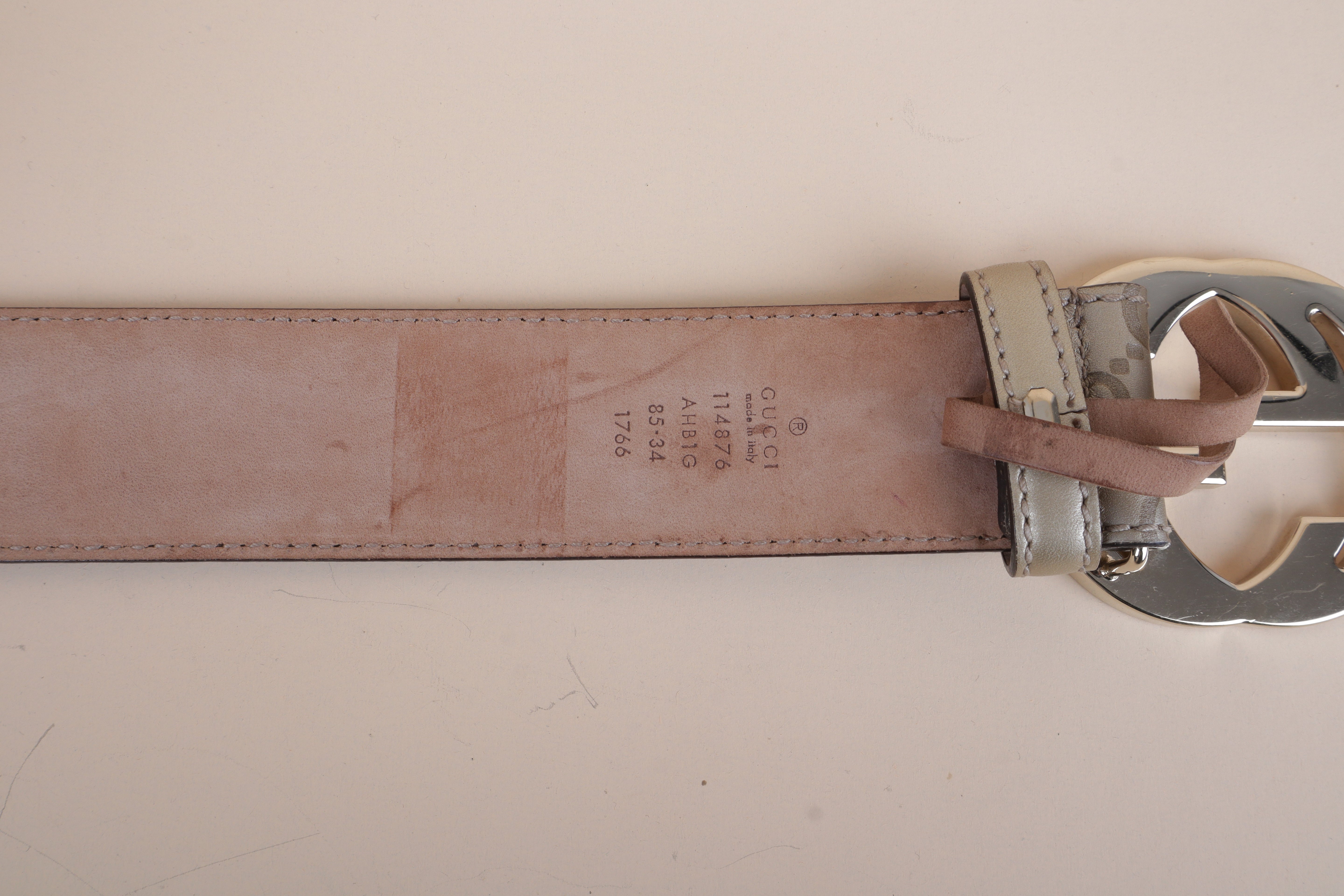 Gucci Beige GG Print Camping Belt