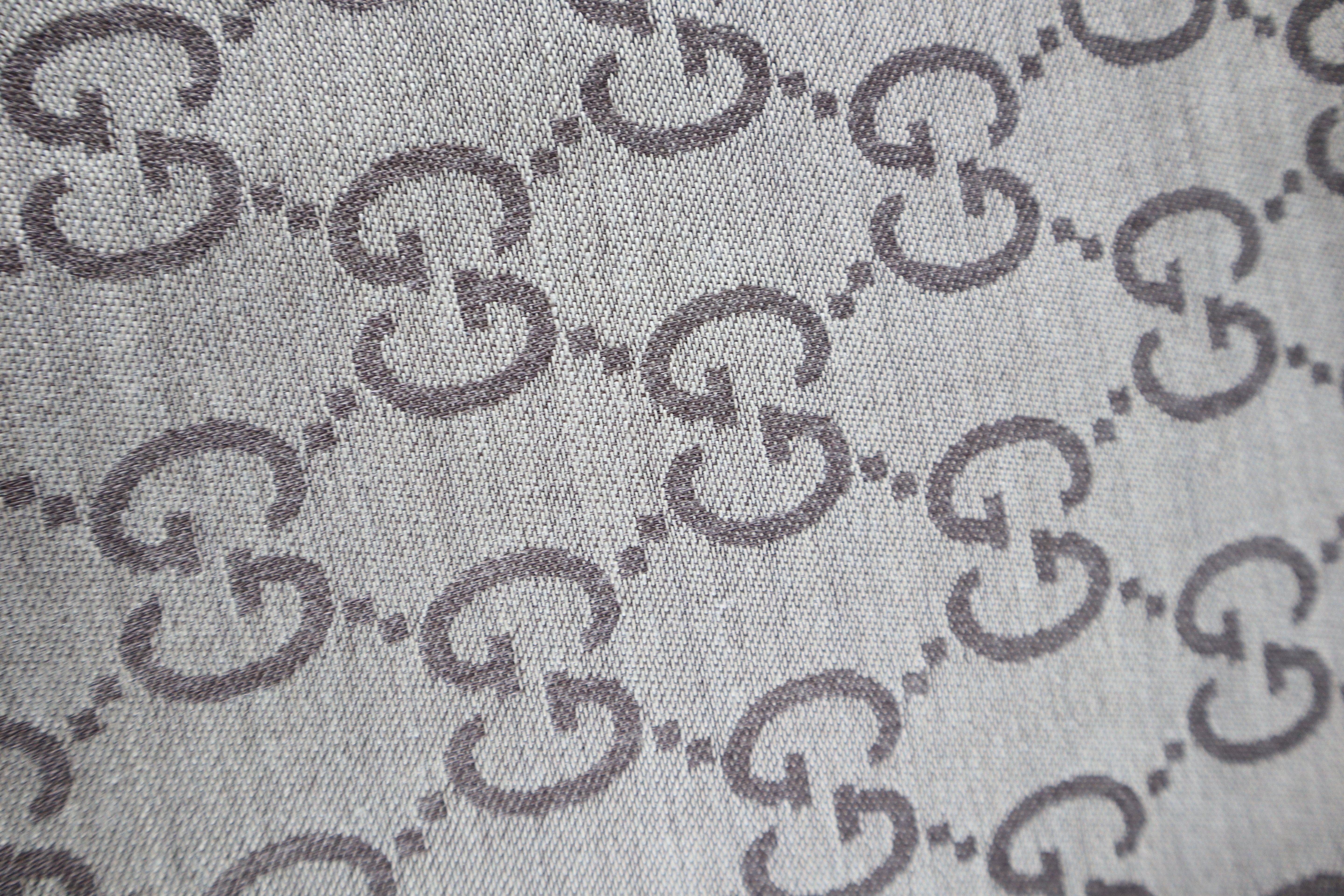 Gucci Brown GG Wool Scarf