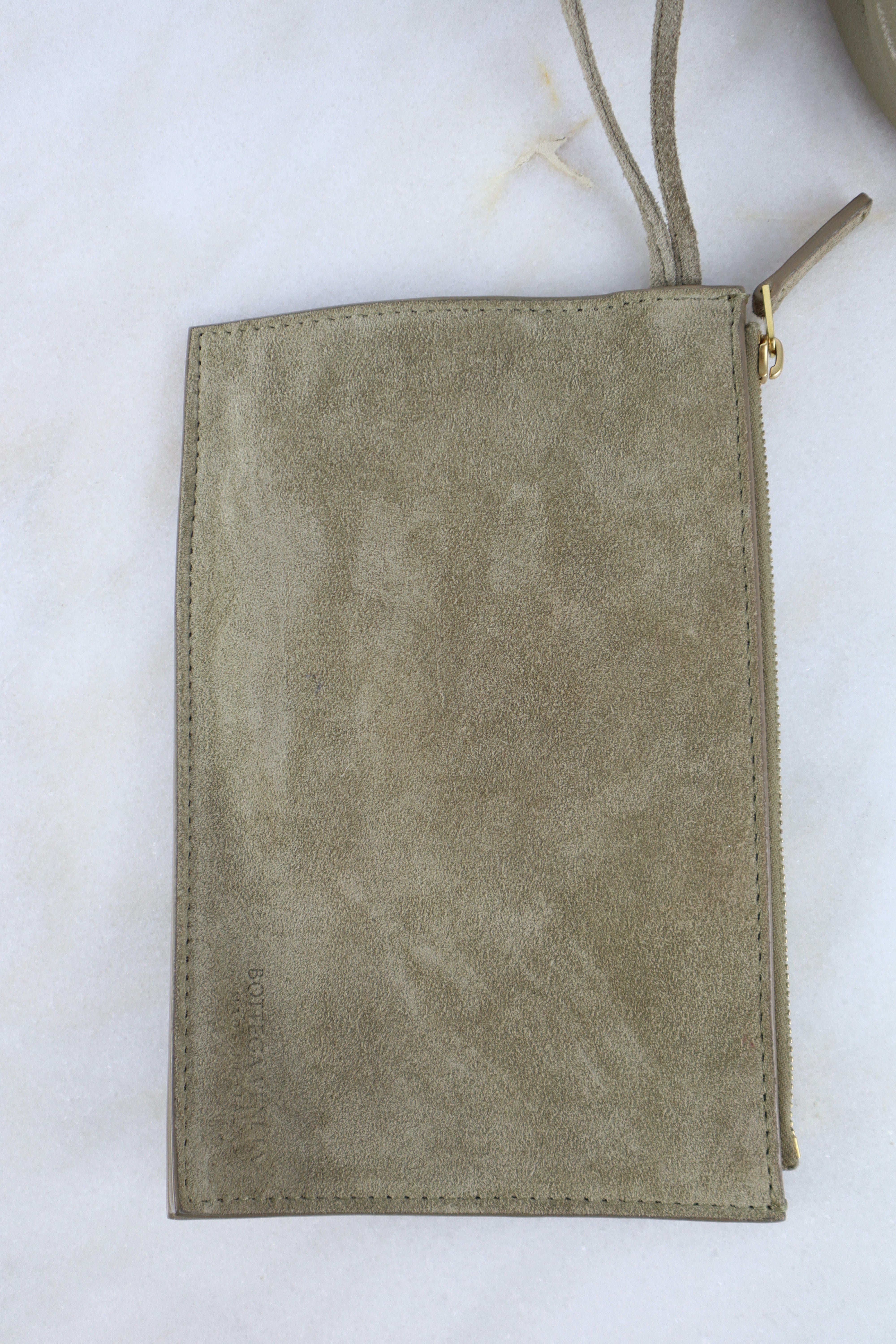 Bottega Veneta Grey Arco Mini Tote Bag W/ Pouch & Strap
