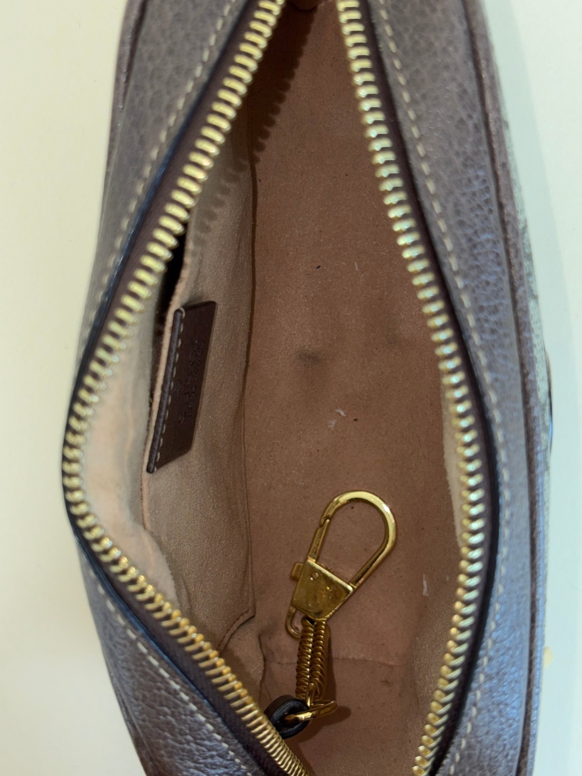 Gucci Brown GG Supreme Mini Ophidia Shoulder Bag