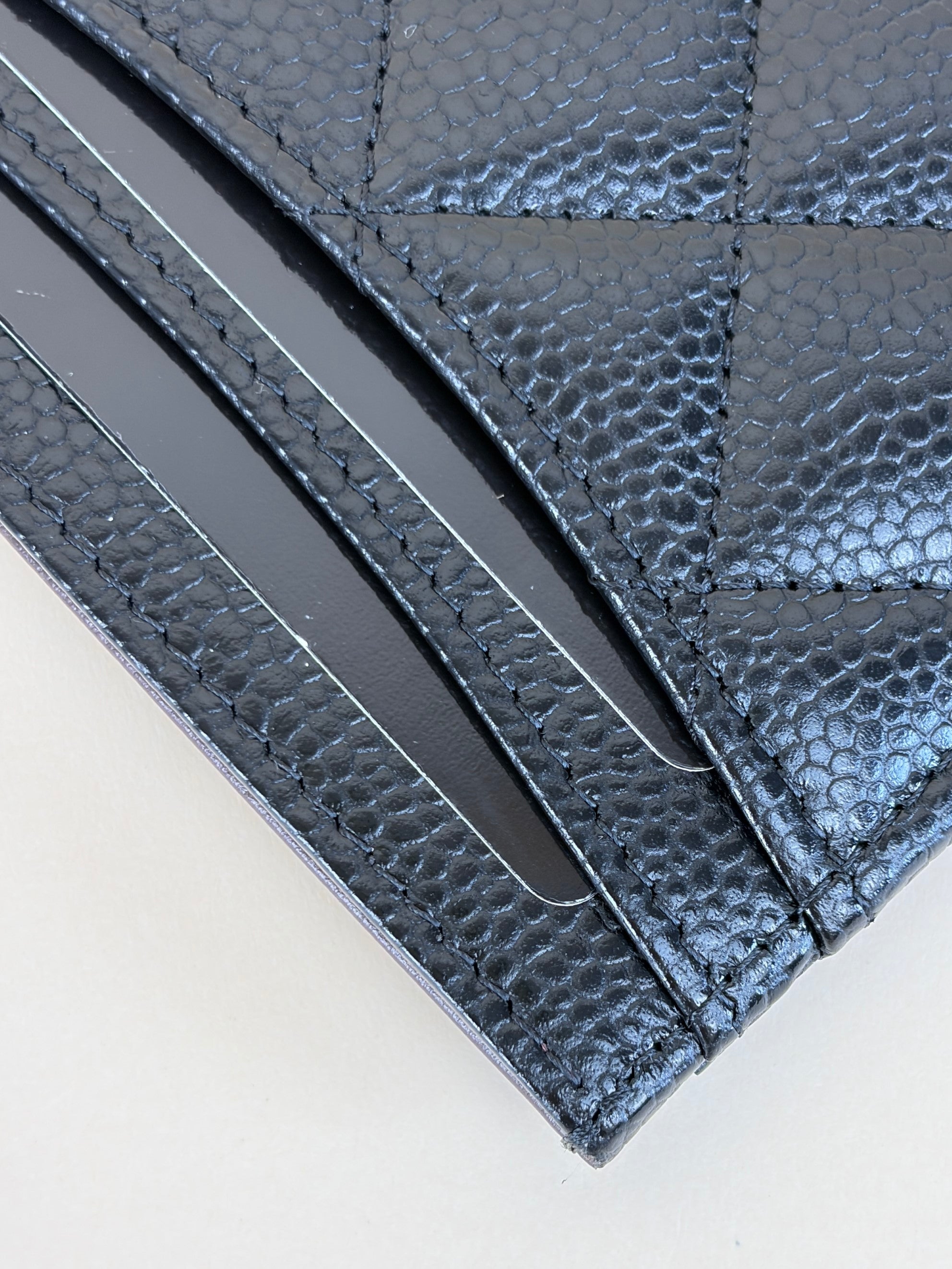 Chanel Black Quilted Card Holder