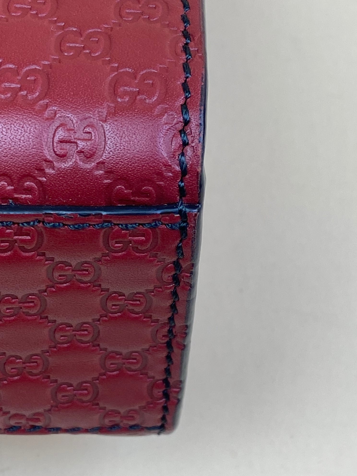 Gucci red Guccissima Medium Emily Bag