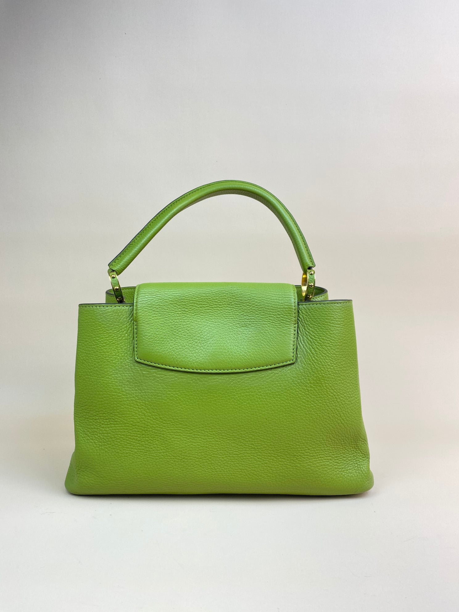 Louis Vuitton green Capucine's MM Tote Bag