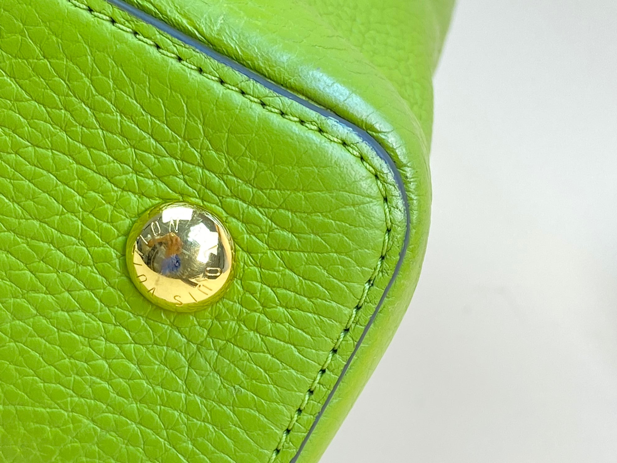 Louis Vuitton green Capucine's MM Tote Bag