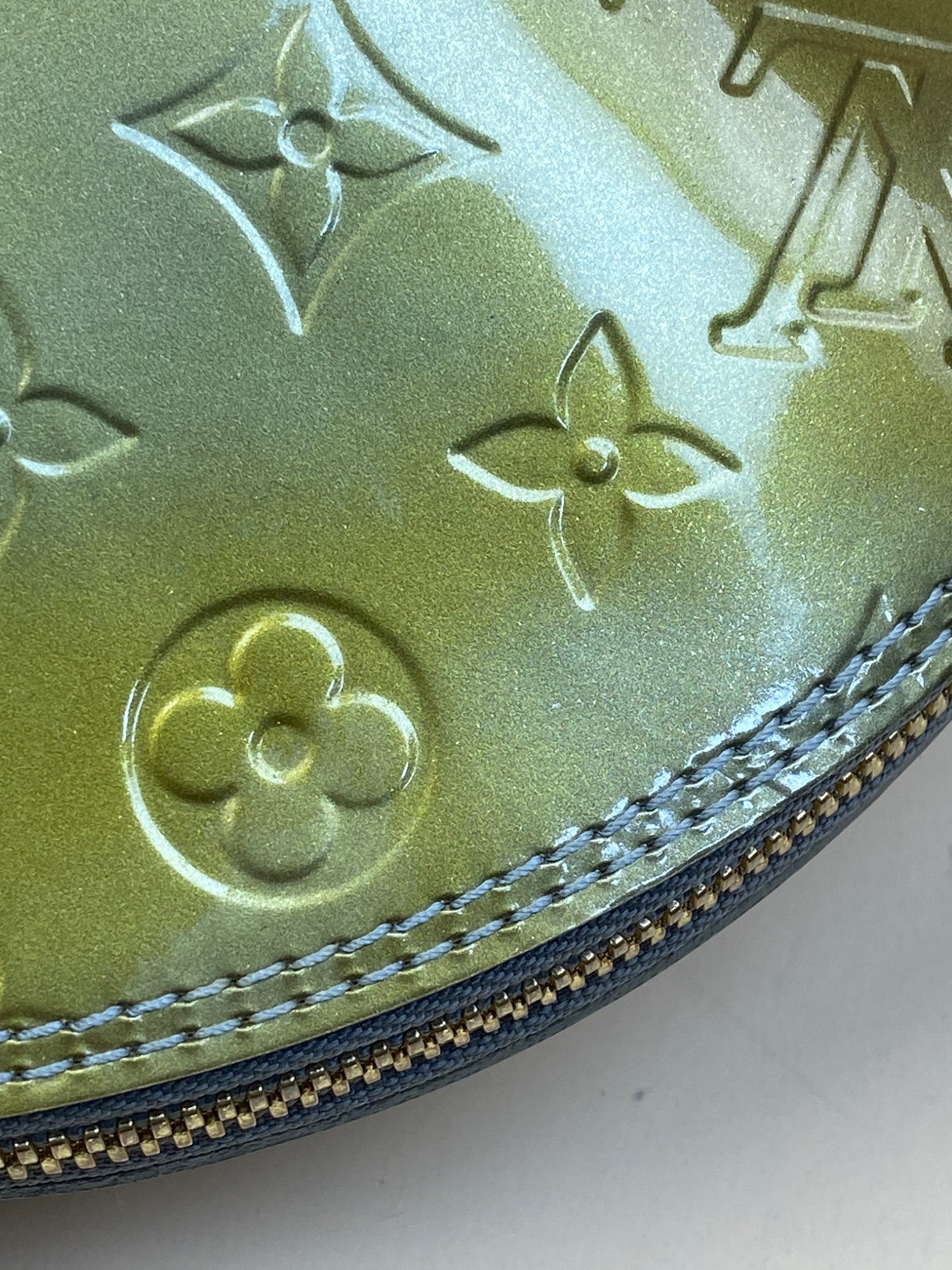 Louis Vuitton olive Monogram Vernis Alma gm Bag