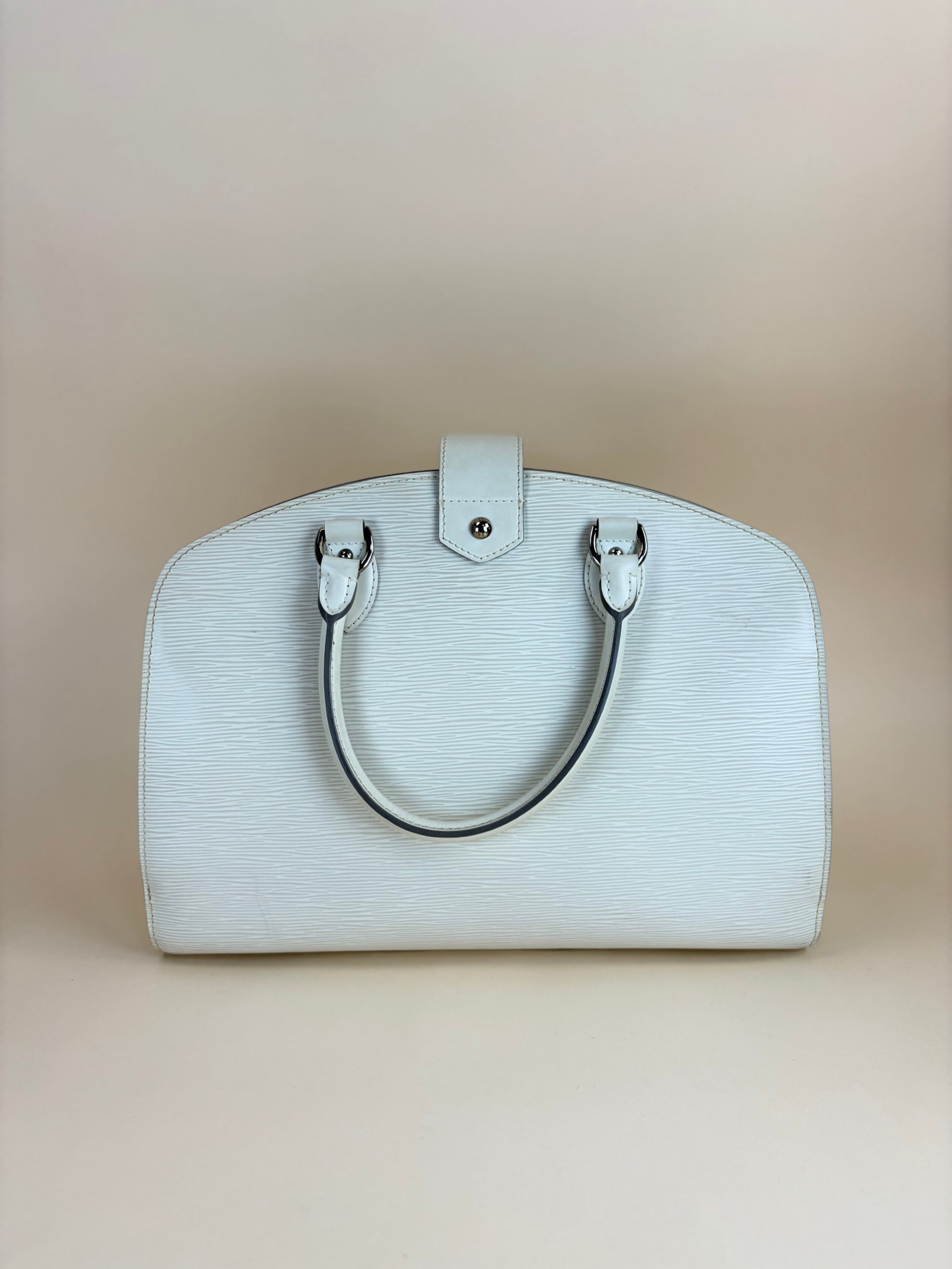 Louis Vuitton White Neuf GM Tote Bag