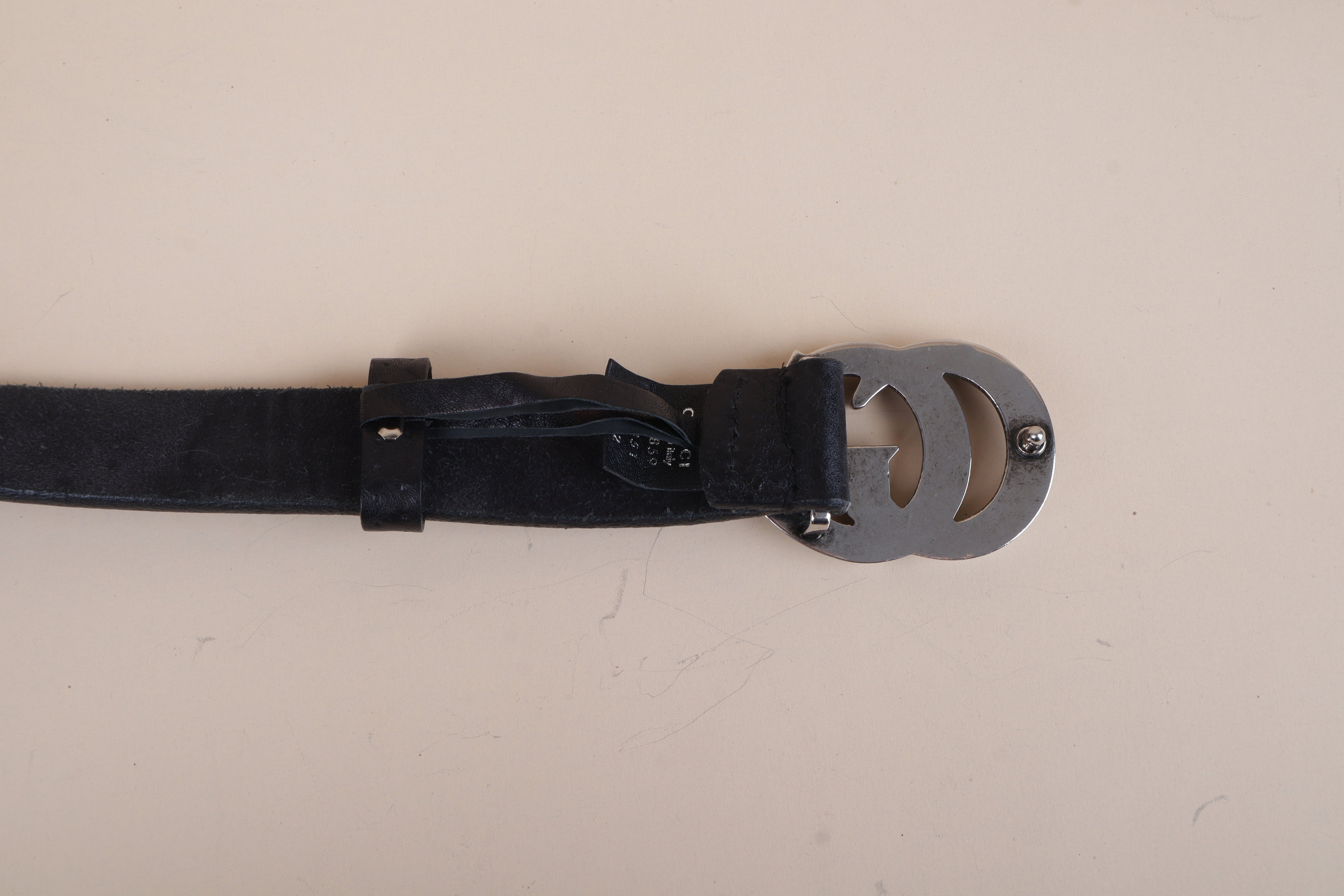 Gucci Black GG Belt