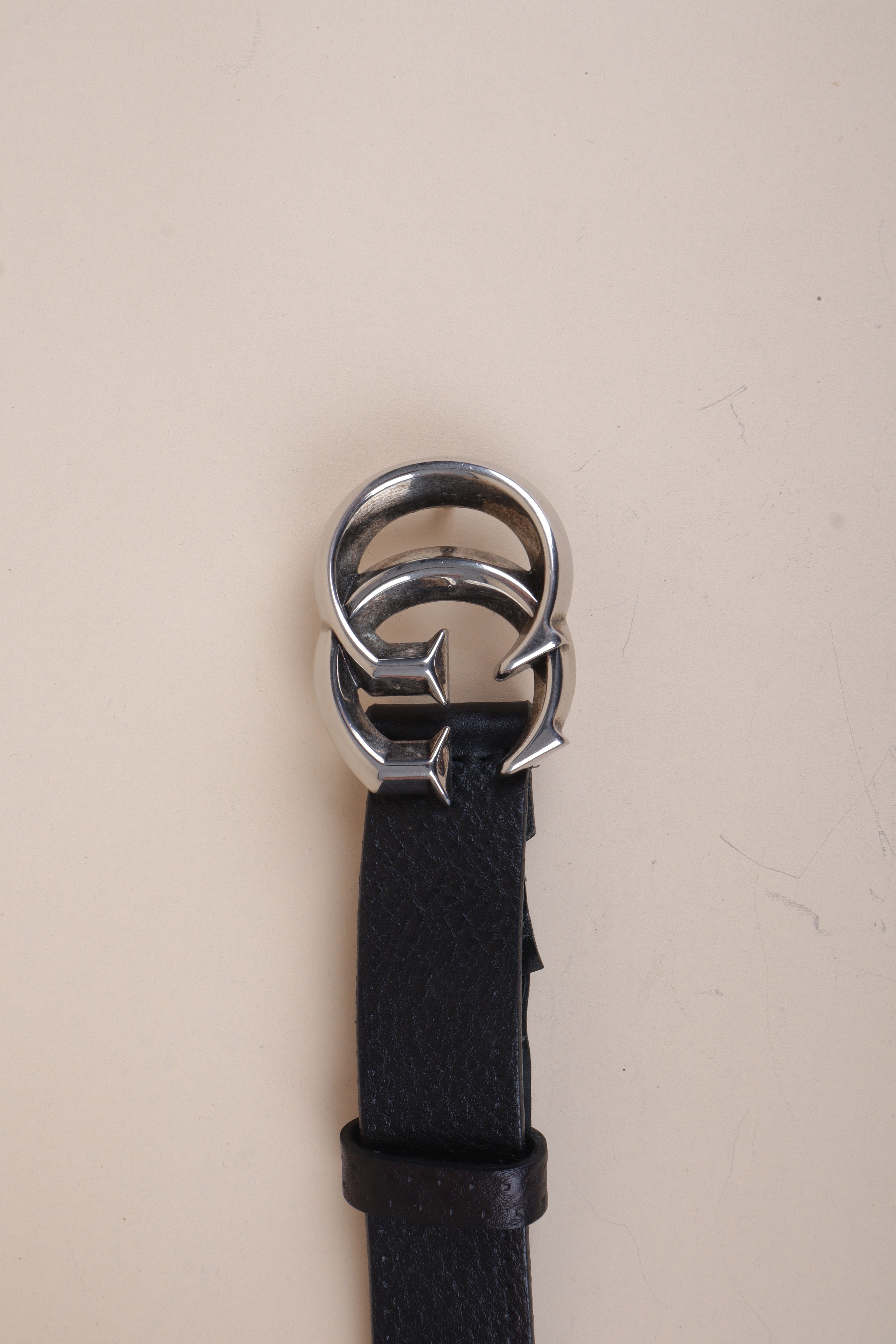Gucci Black GG Belt