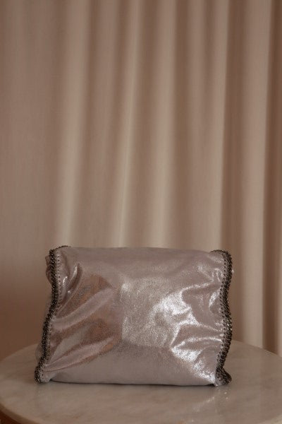 Stella Mccartney Silver Falabella Large Bag W/ 2 Chain-handbag-Stella Mccartney-The Closet Egypt