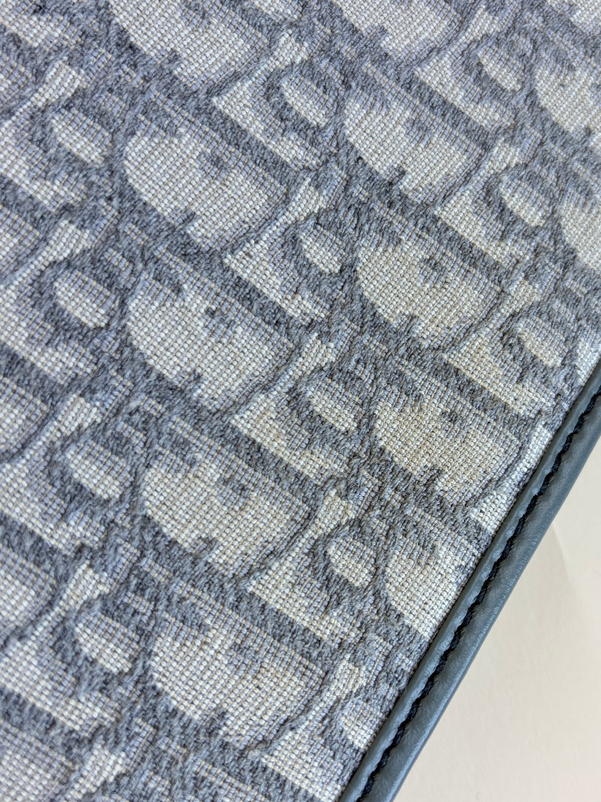 Dior grey oblique jacquard 30 Montaigne pouch clutch