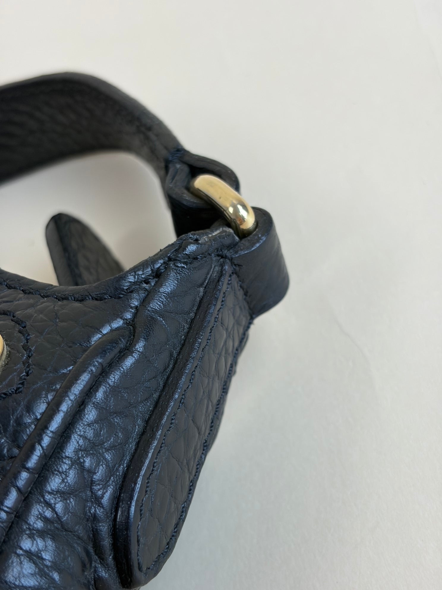 Burberry Bicolor Haymarket Check Mini Shoulder Bag