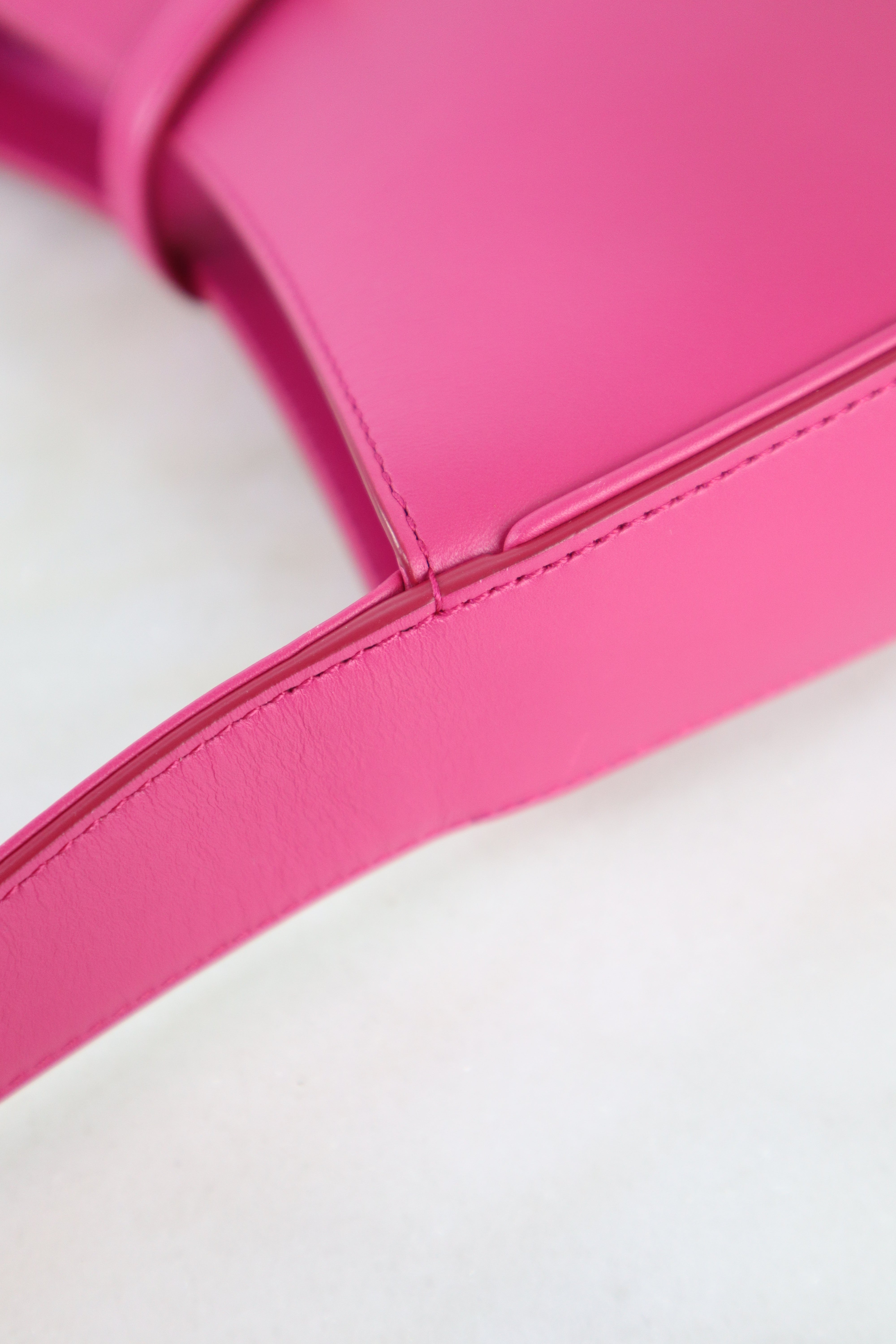 YSL Hot Pink Le 5 A 7 Hobo Shoulder Bag