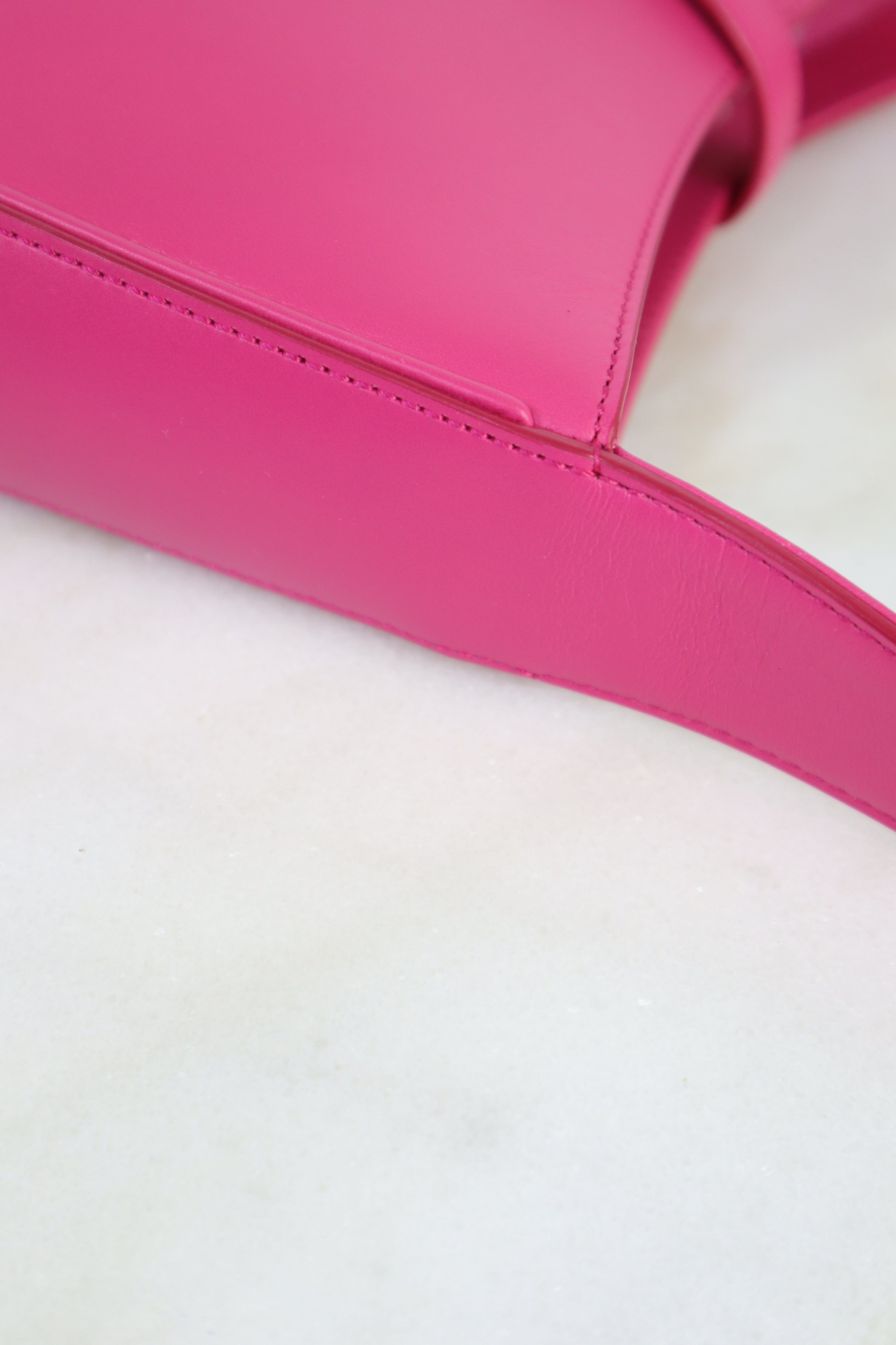 YSL Hot Pink Le 5 A 7 Hobo Shoulder Bag