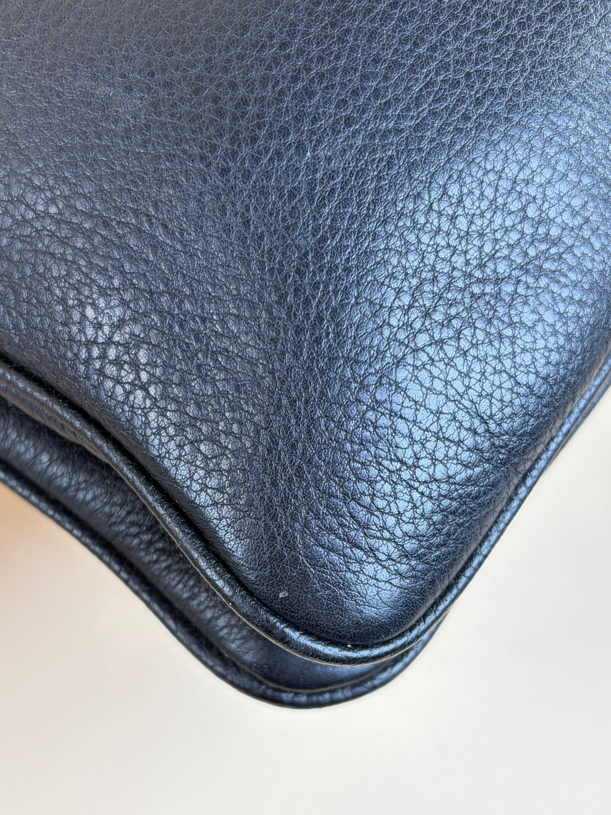 Prada black vitello phenix double zip cross body bag