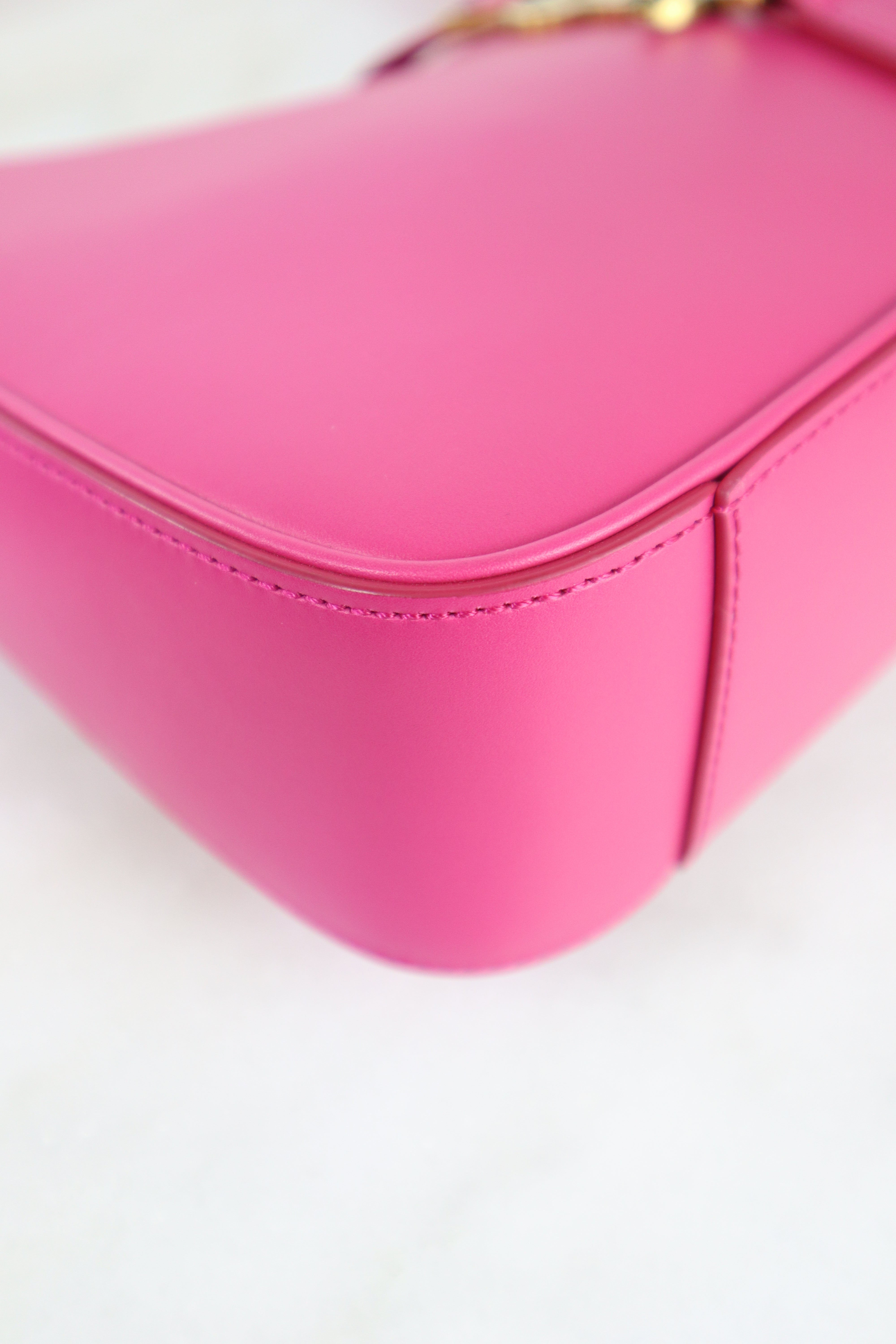 YSL Hot Pink Le 5 A 7 Hobo Shoulder Bag