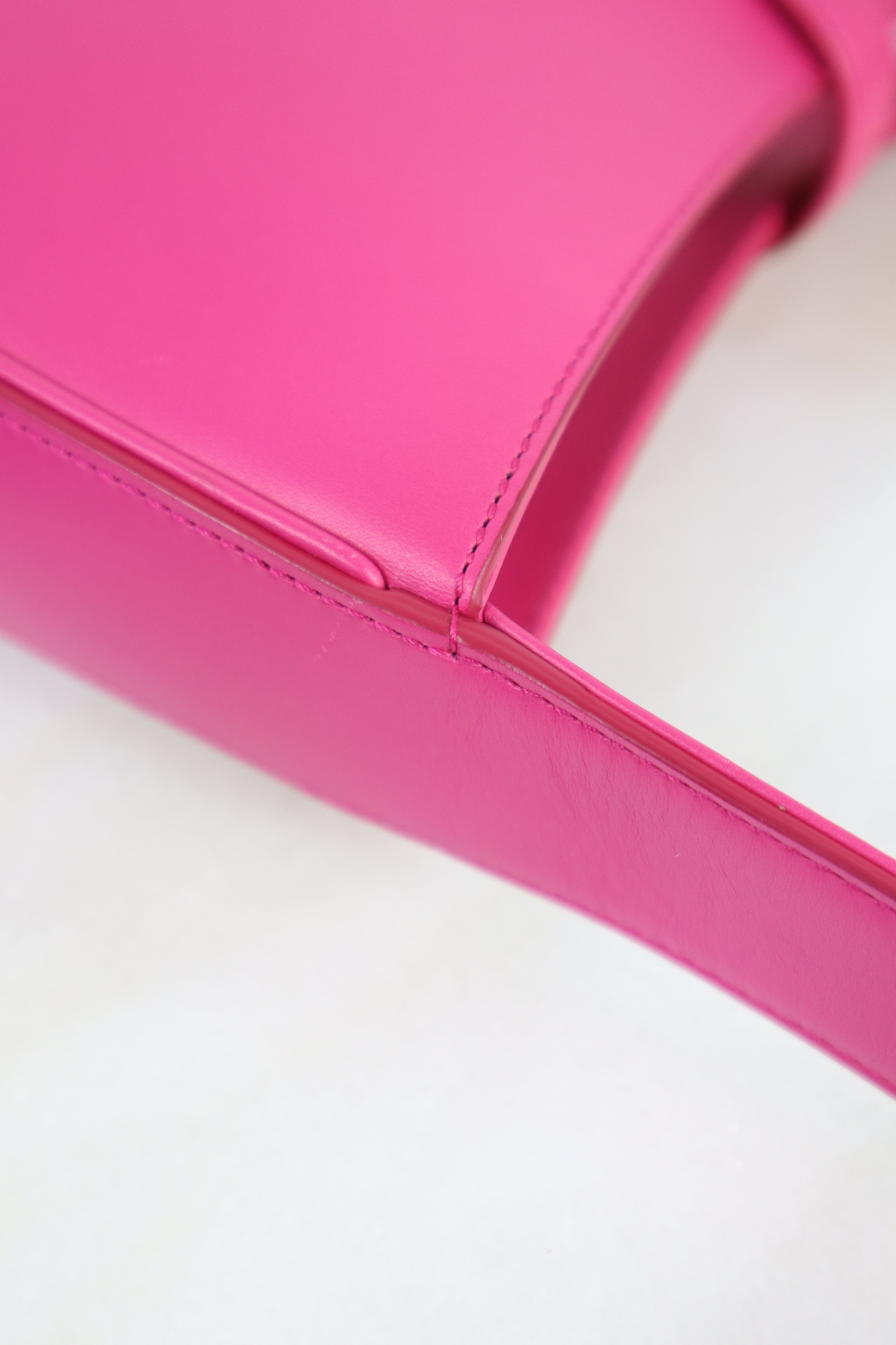 YSL Hot Pink Le 5 A 7 Hobo Shoulder Bag